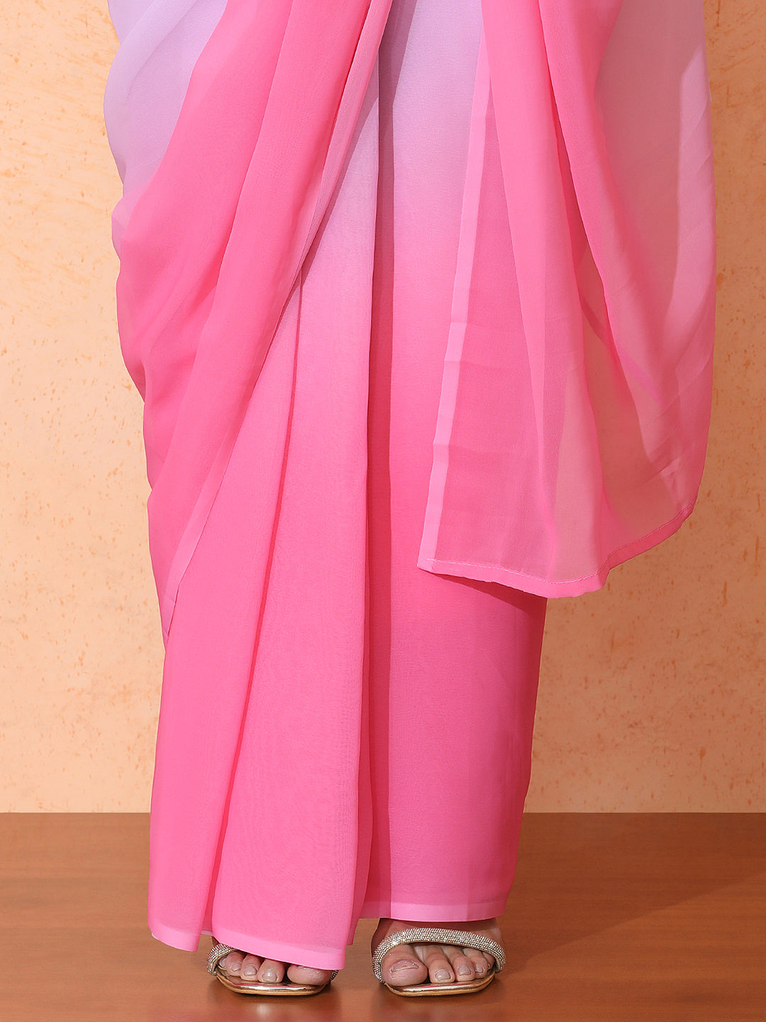 Ready to Wear Ombre Georgette Saree with Unstiched Blouse