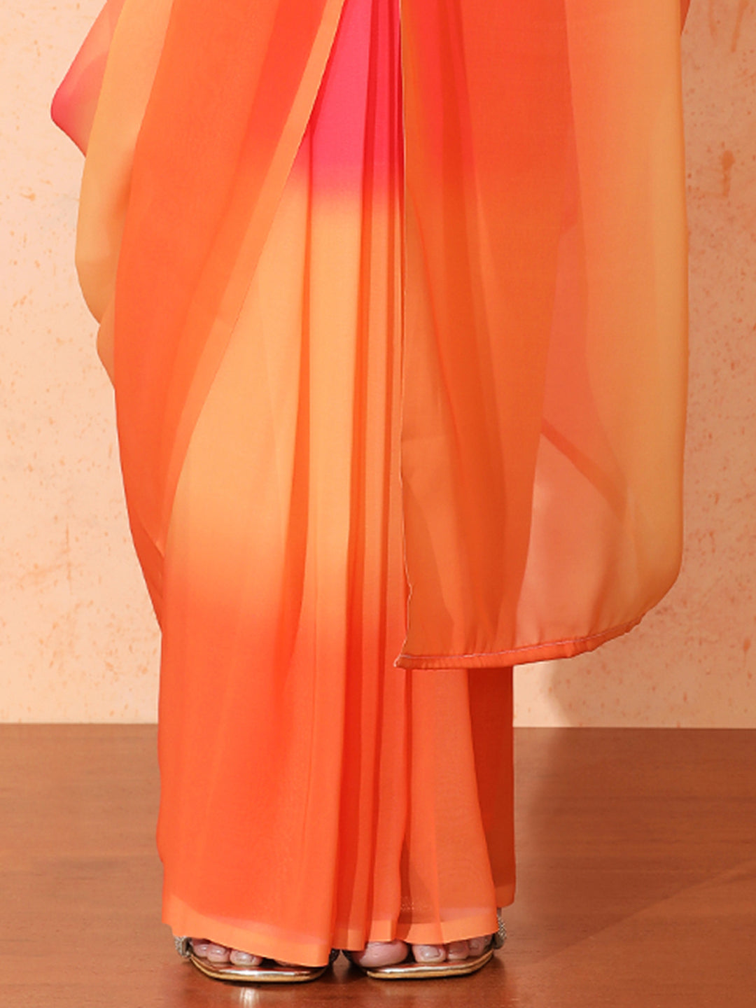 Ready to Wear Ombre Georgette Saree with Unstiched Blouse