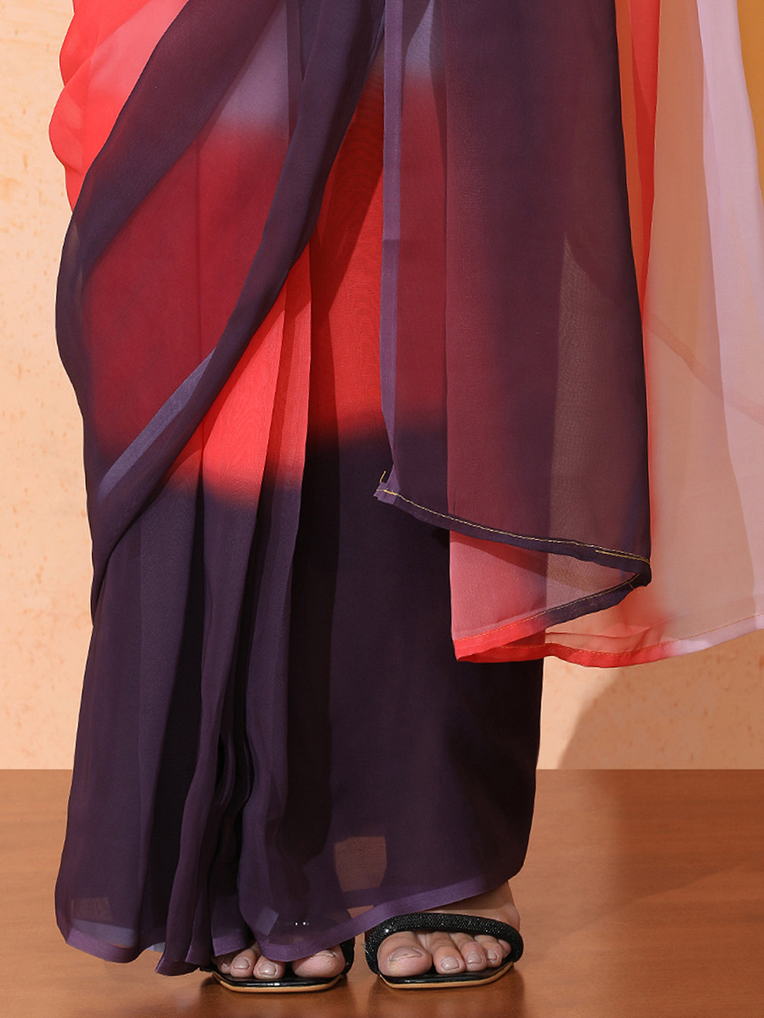 Ready to Wear Ombre Georgette Saree with Unstiched Blouse