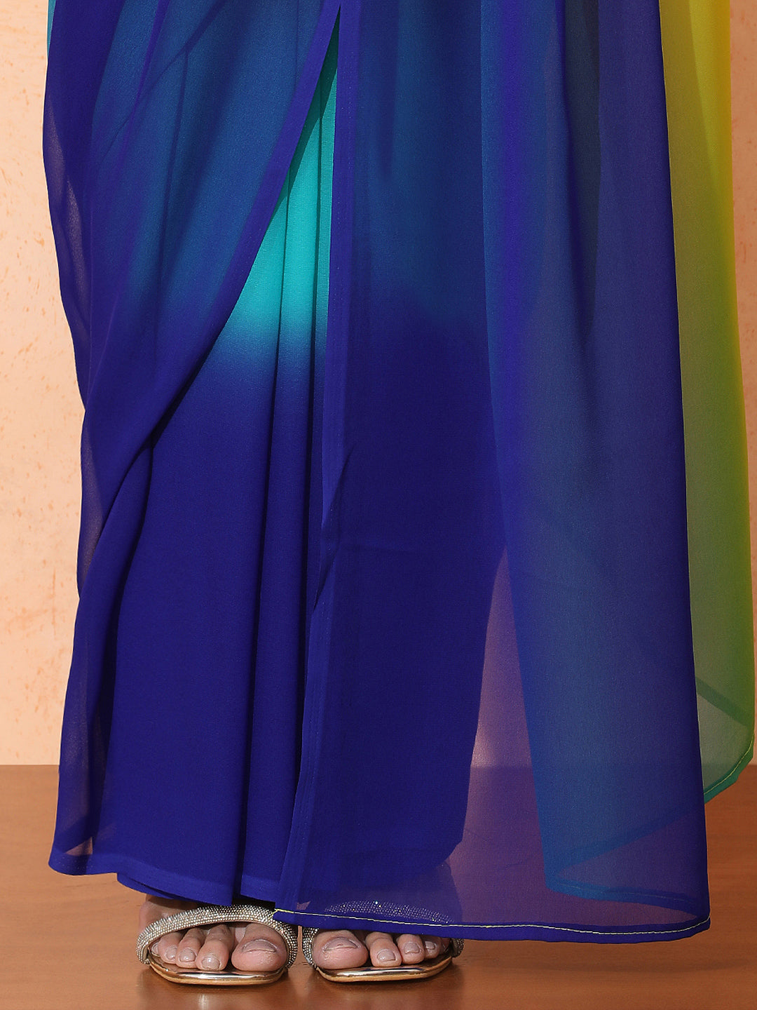 Ready to Wear Ombre Georgette Saree with Unstiched Blouse
