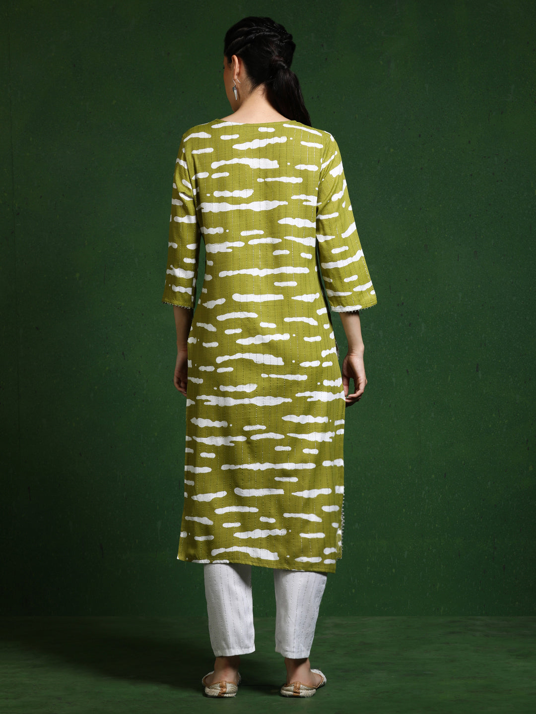 Floral Printed Straight Kurta