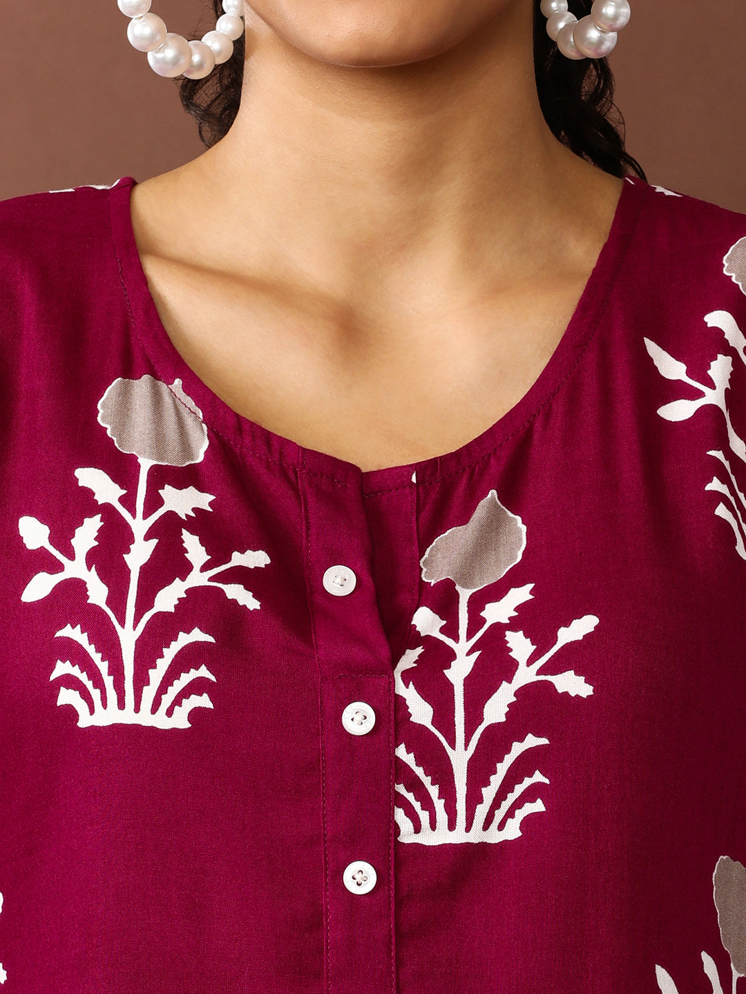 Floral Printed A-Line Tiered Ethnic Dress