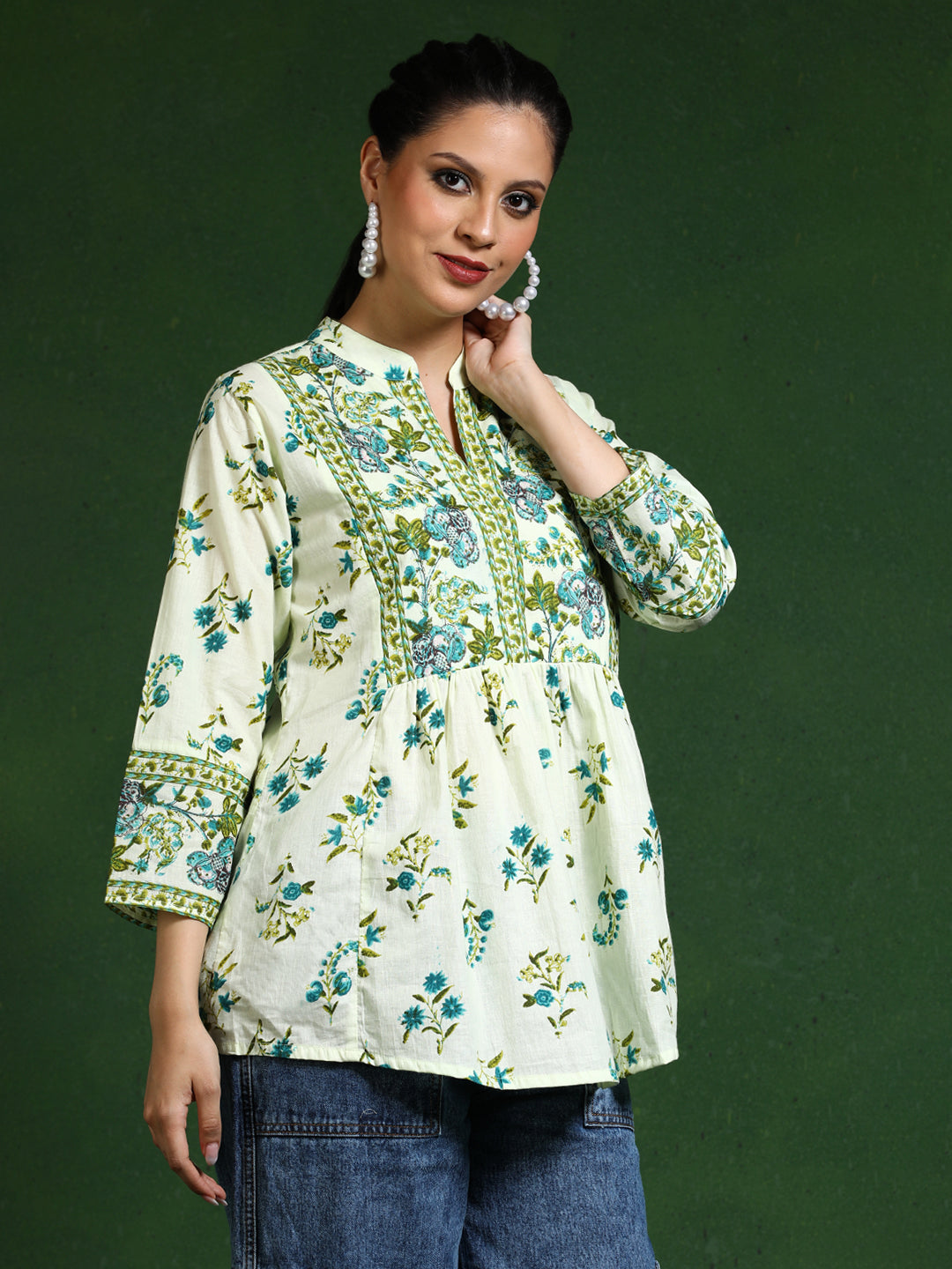 Floral Printed A-Line top