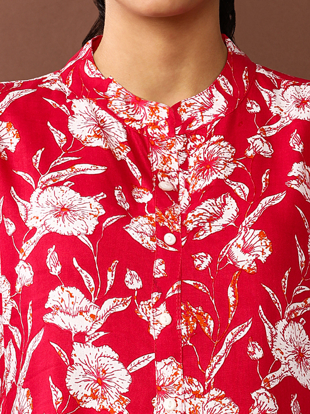 Floral Printed A-Line Tiered Ethnic Dress