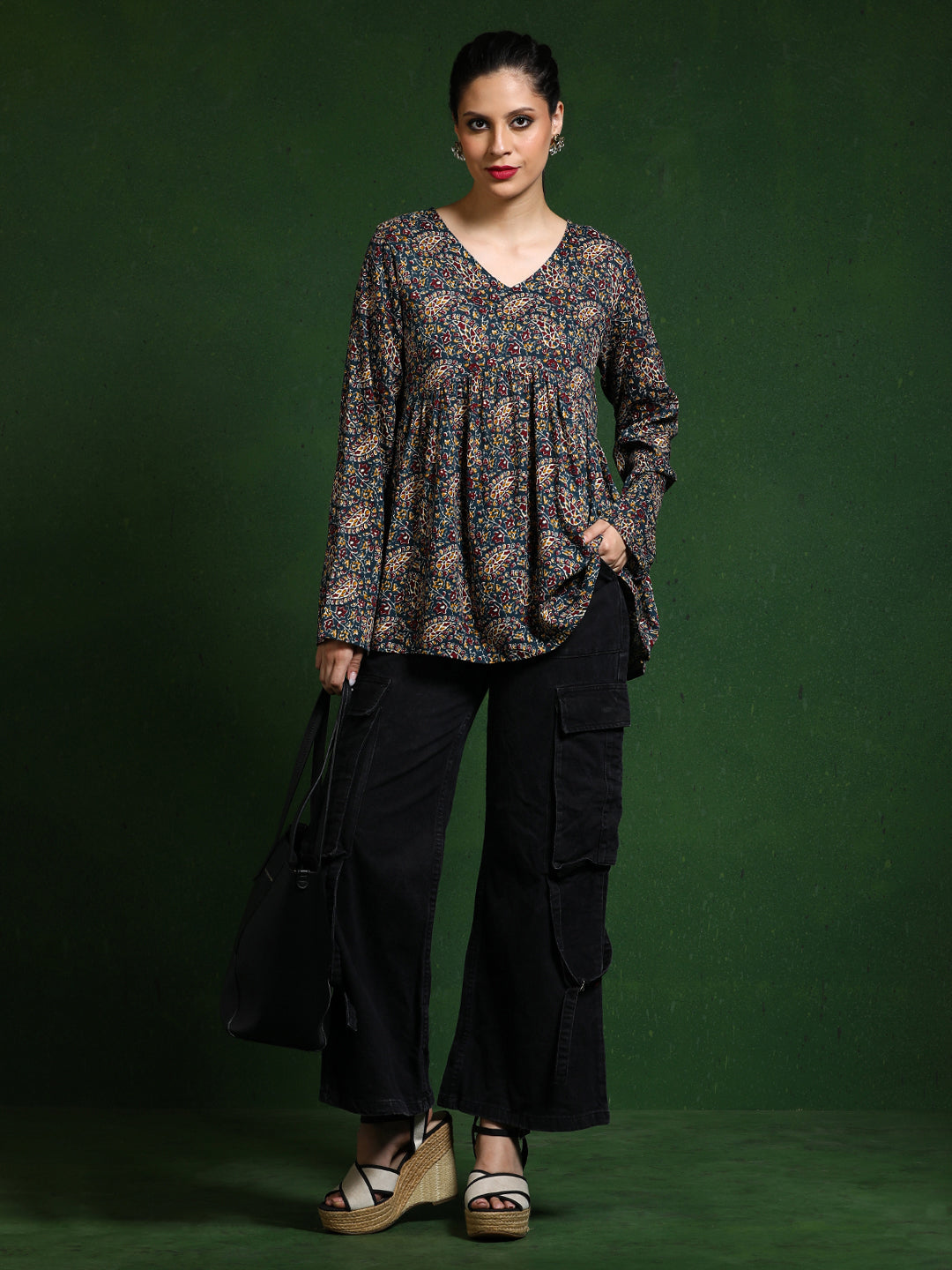 Floral Printed A-Line top