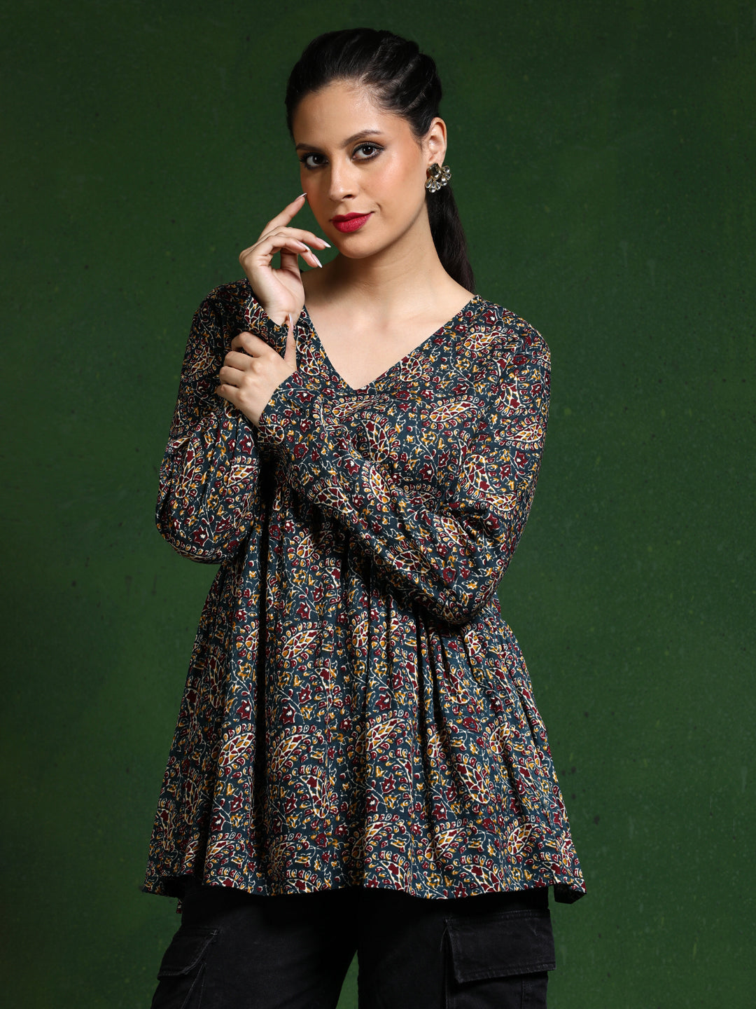 Floral Printed A-Line top