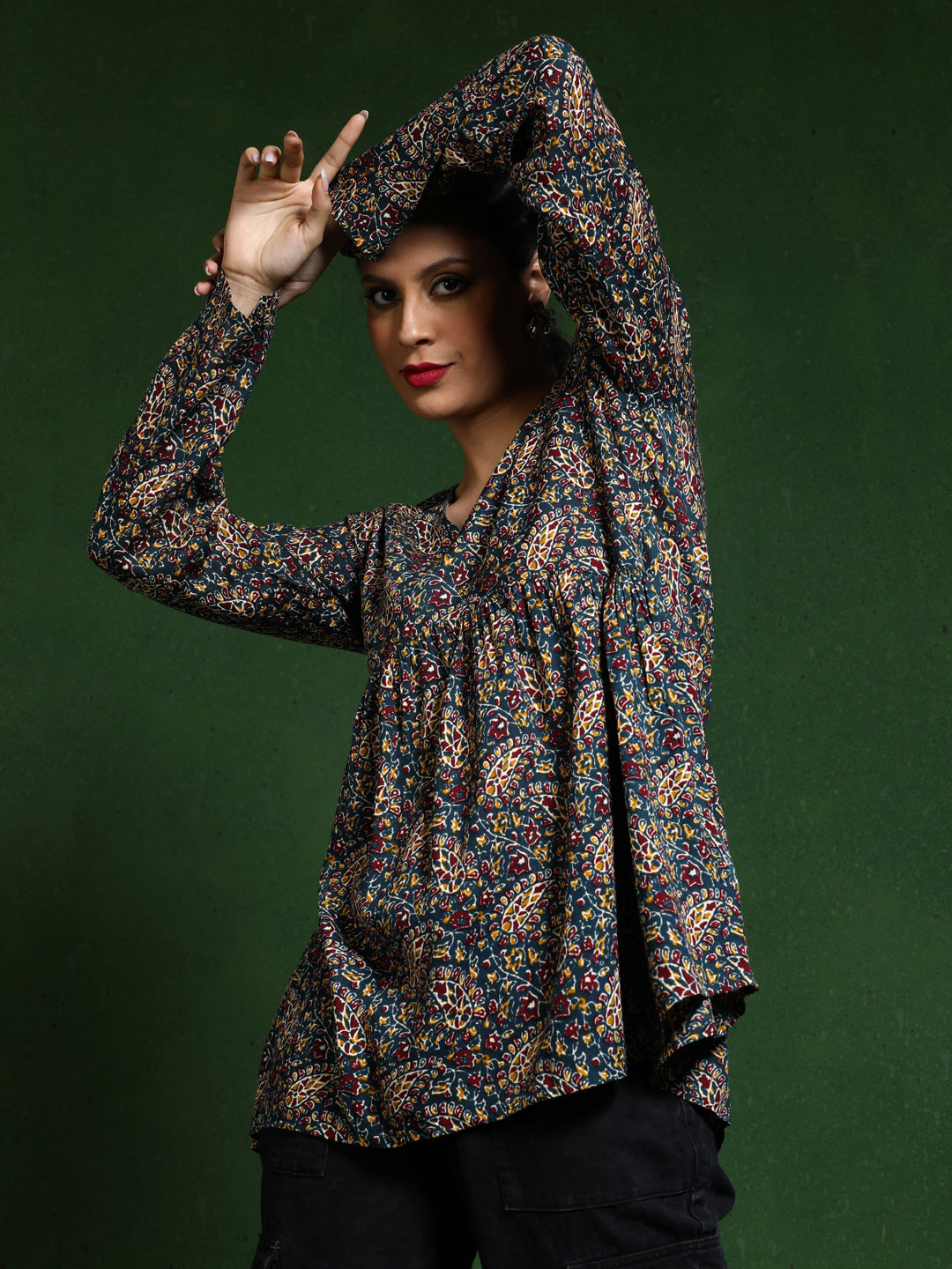 Floral Printed A-Line top