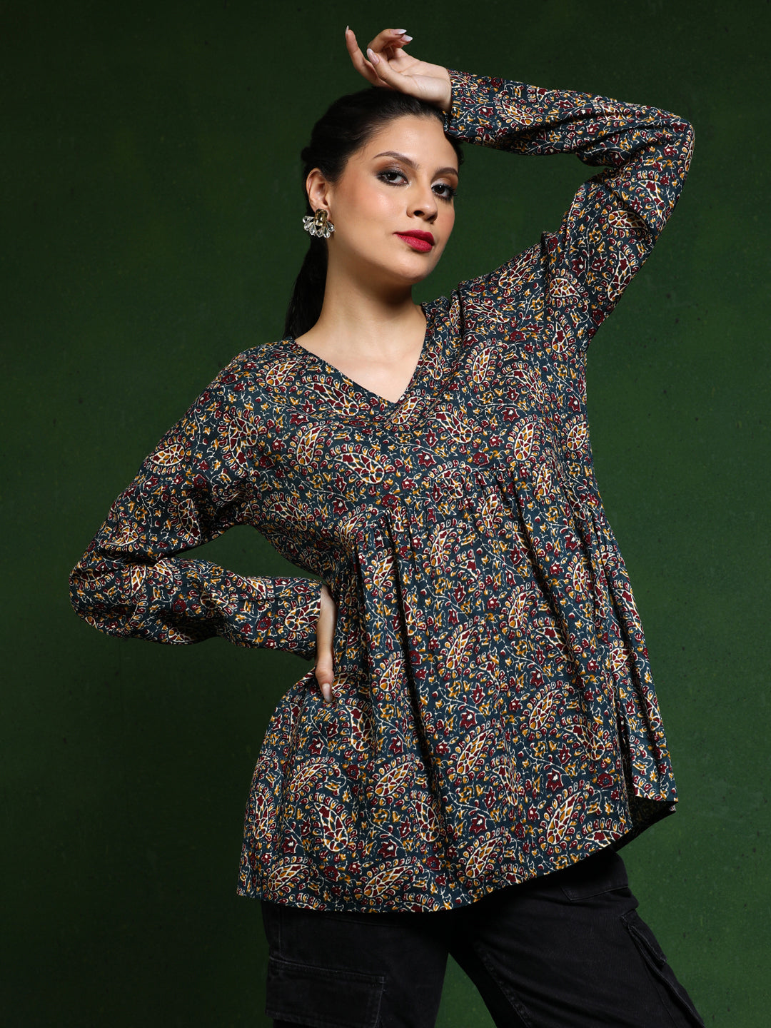 Floral Printed A-Line top