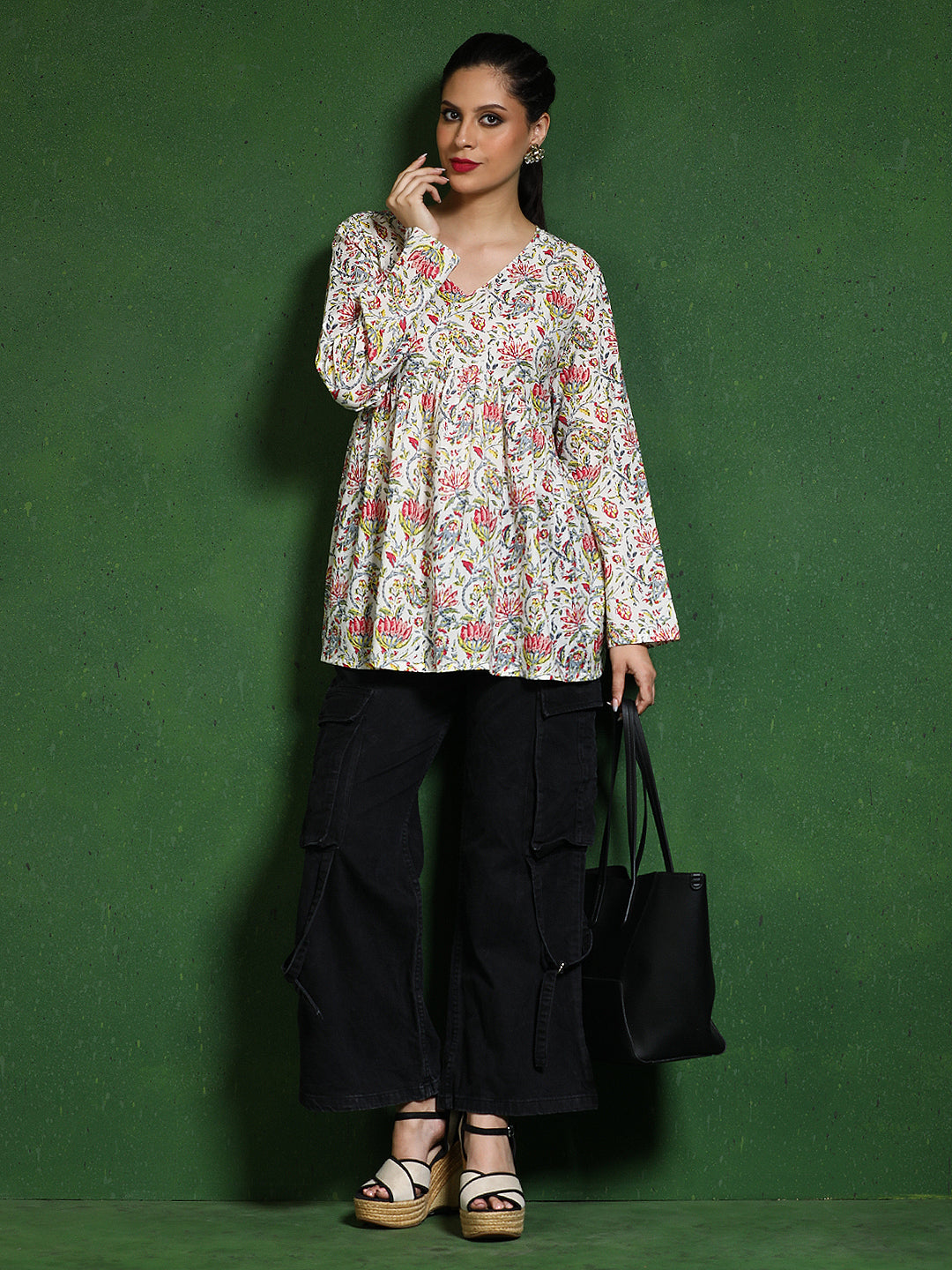 Floral Printed A-Line top