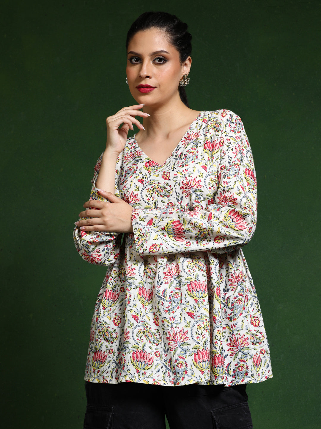 Floral Printed A-Line top