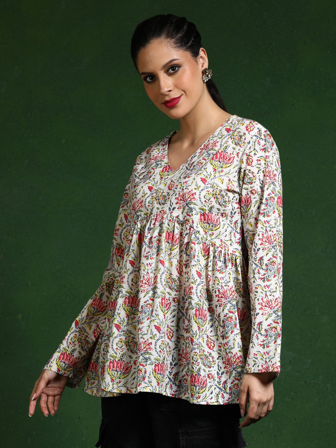 Floral Printed A-Line top