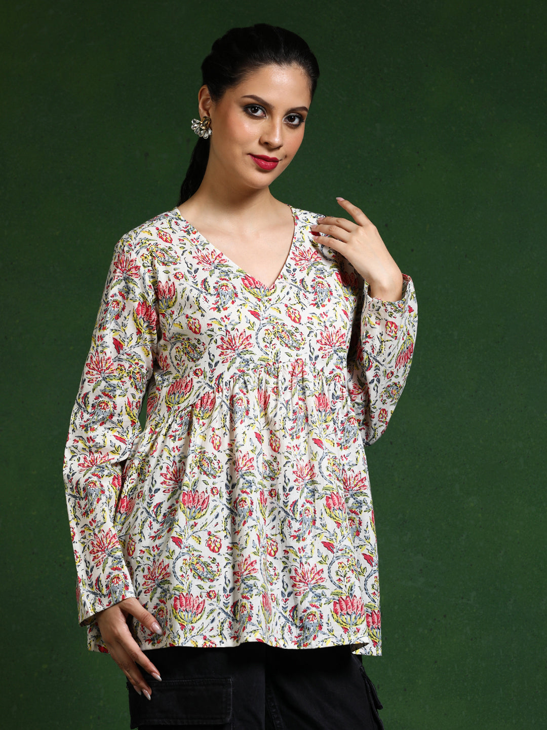 Floral Printed A-Line top