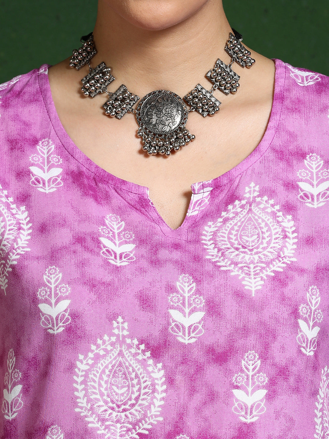 Floral Printed Straight Kurta