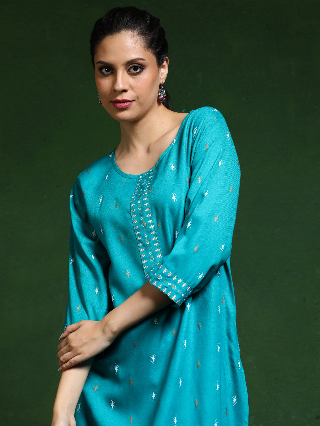 Floral Printed A-Line Kurta