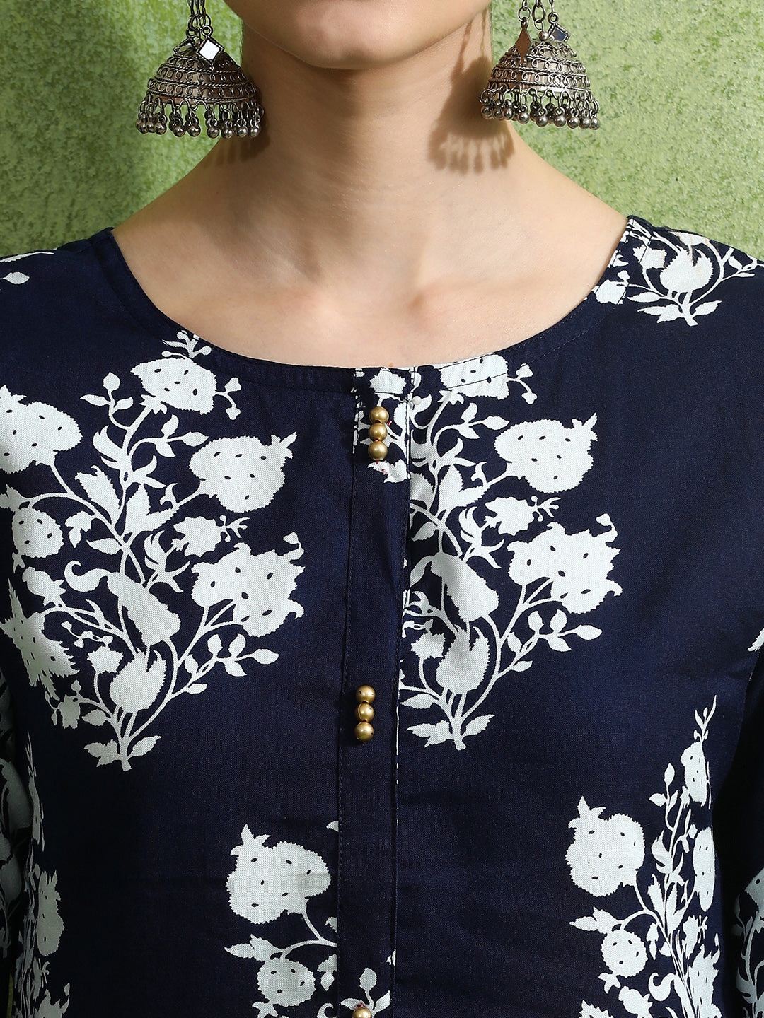 Floral Printed Straight Kurta