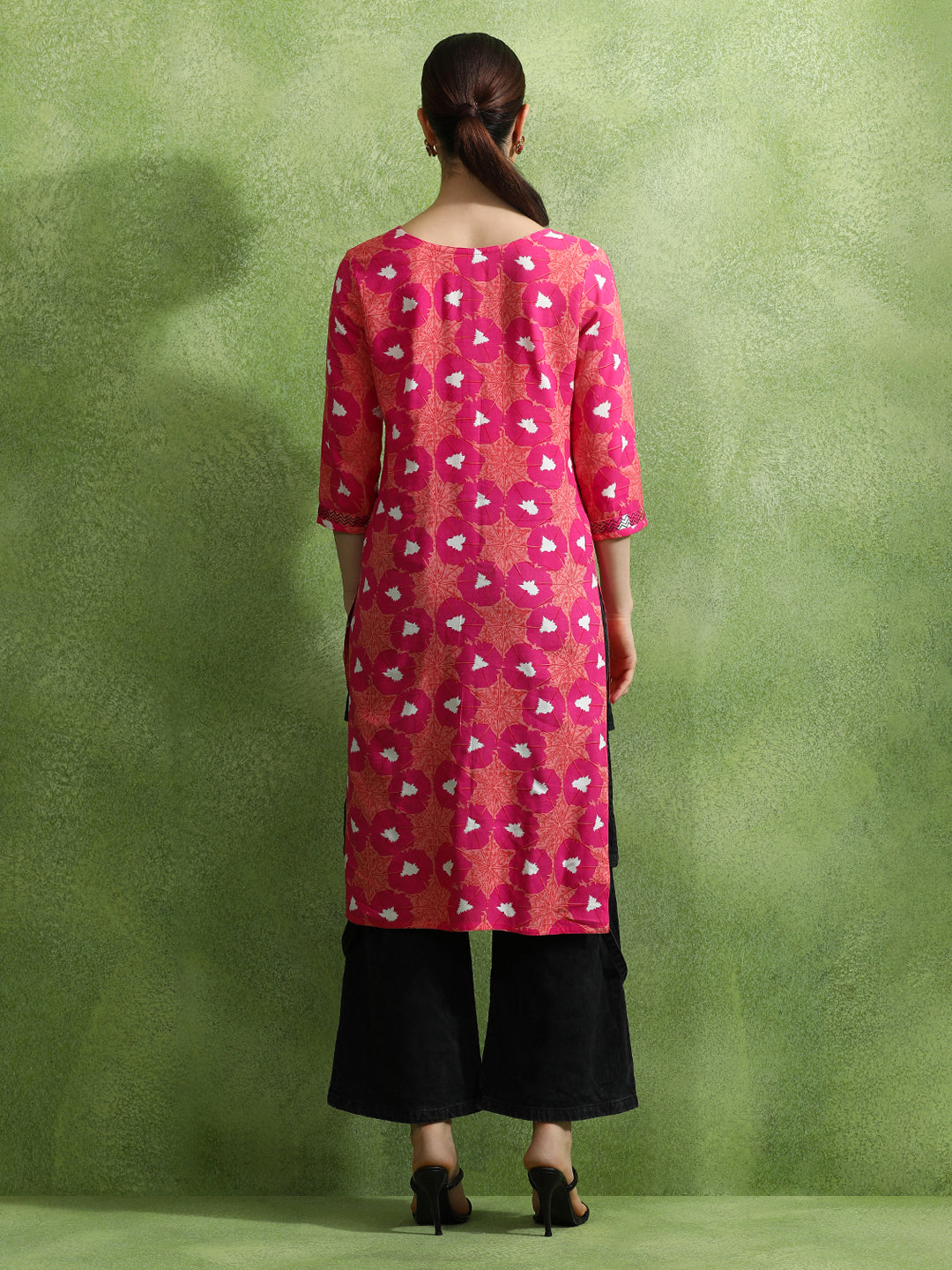 Floral Printed Straight Kurta