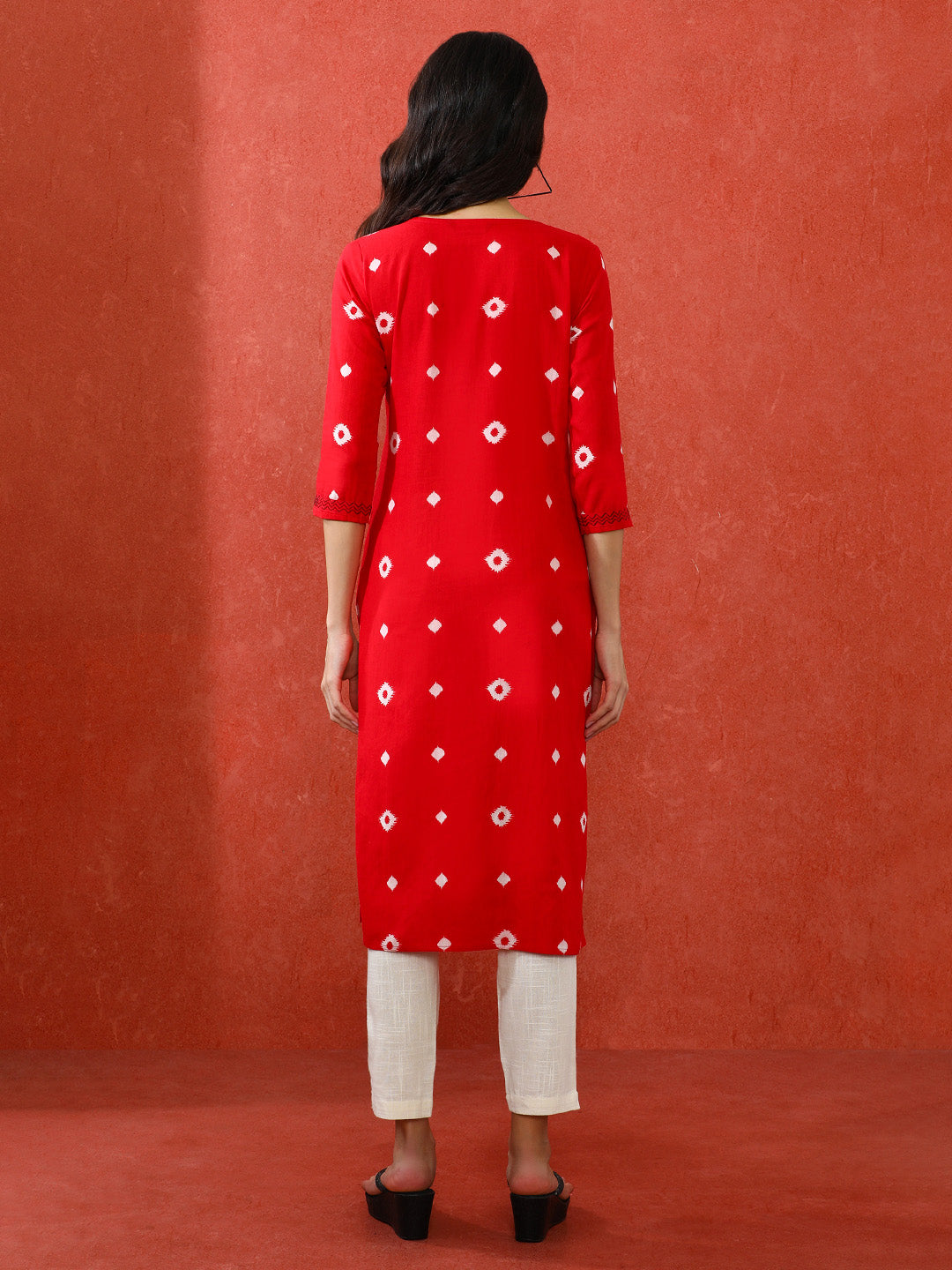Women Bandhani Printed Kurta