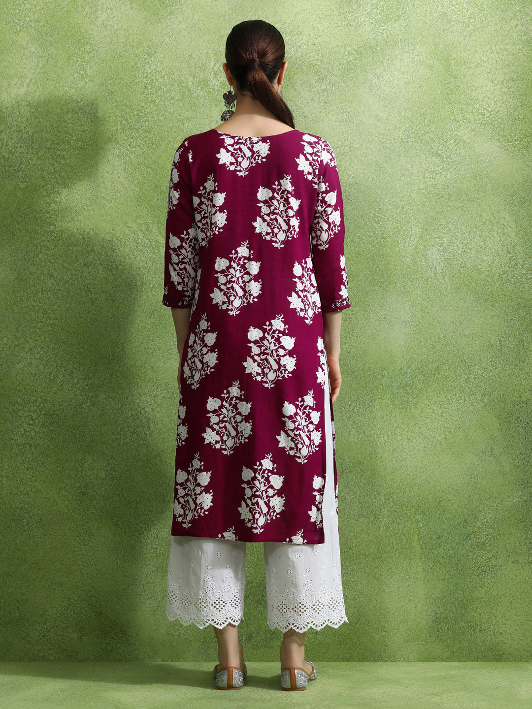 Floral Printed Straight Kurta