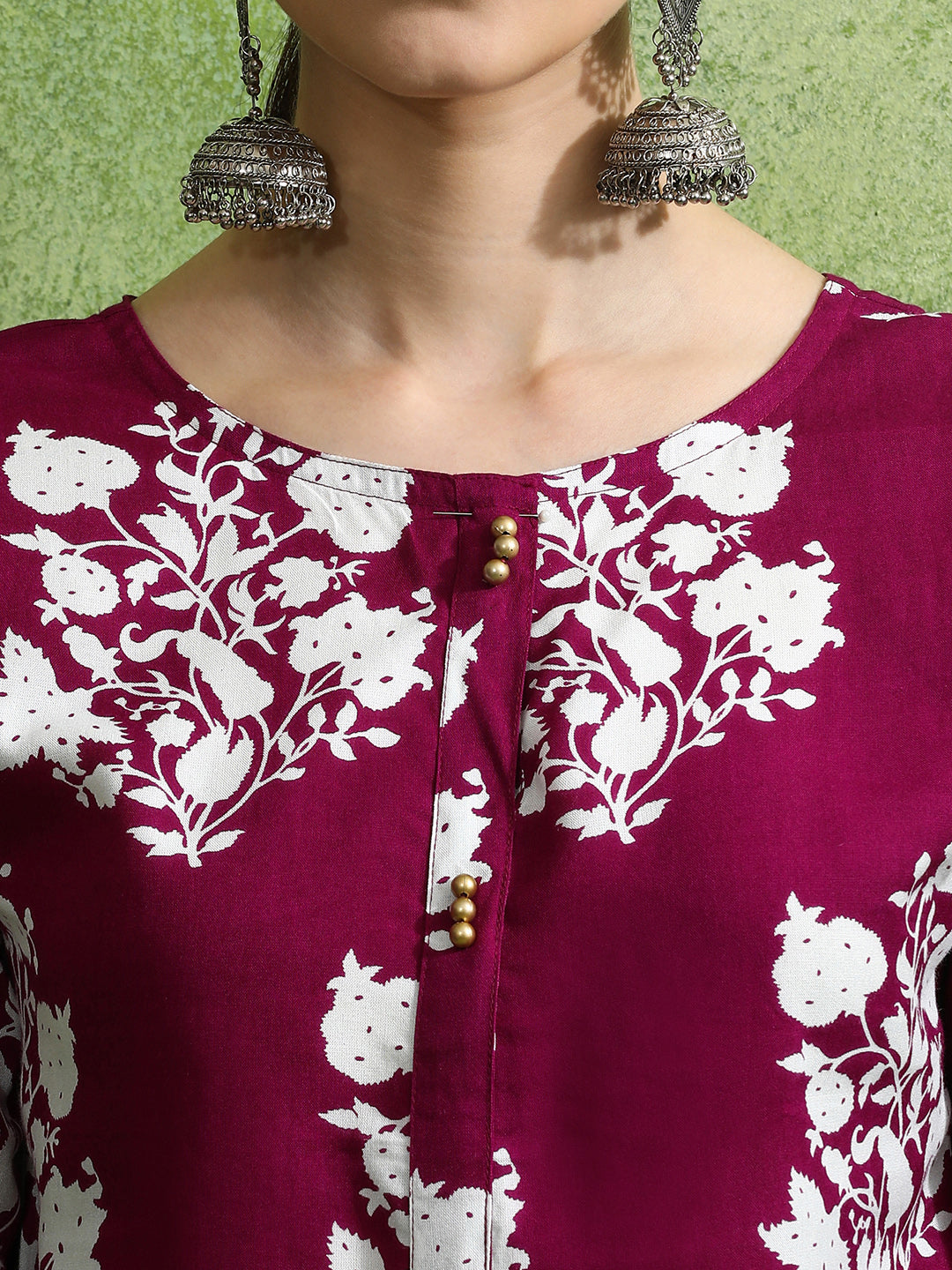 Floral Printed Straight Kurta