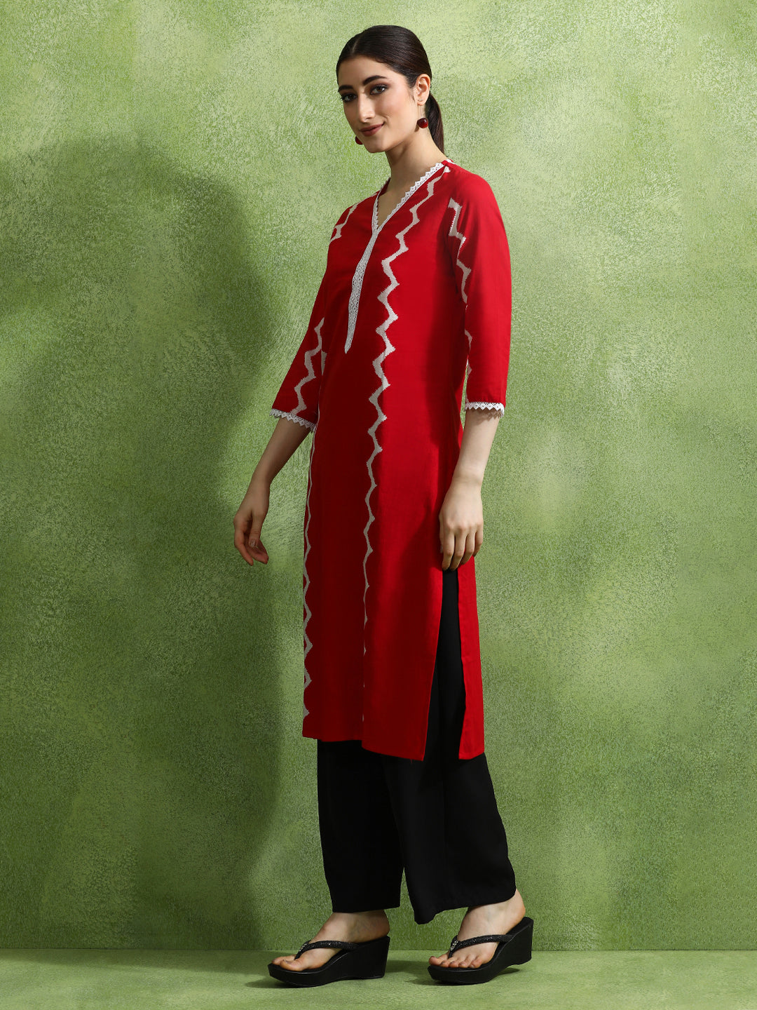 Floral Printed Straight Kurta