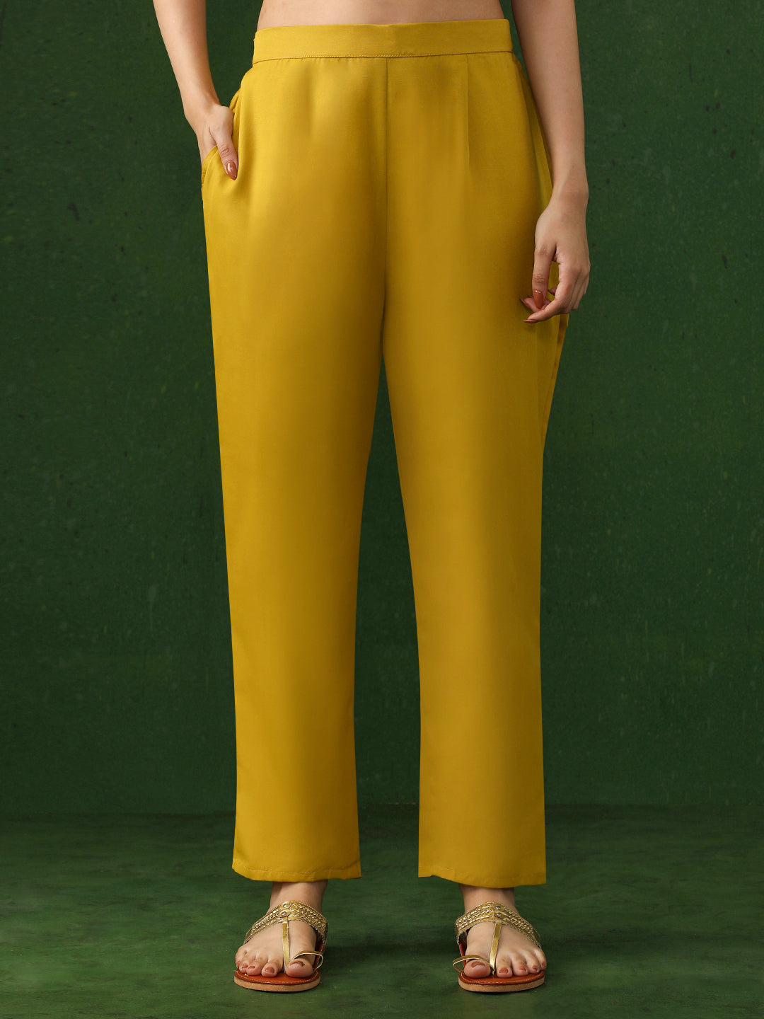 Floral Embroidered A-Line Silk Blend Kurta & Trousers Sets