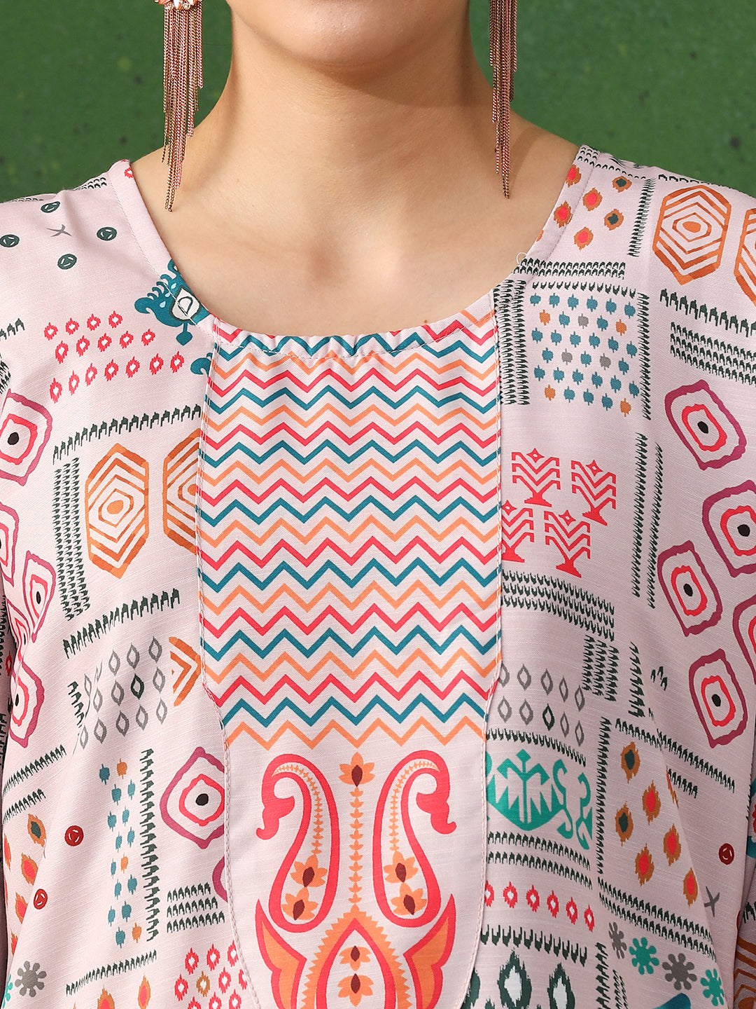 Floral Printed Straight Pure Cotton Kurta & Trousers Sets