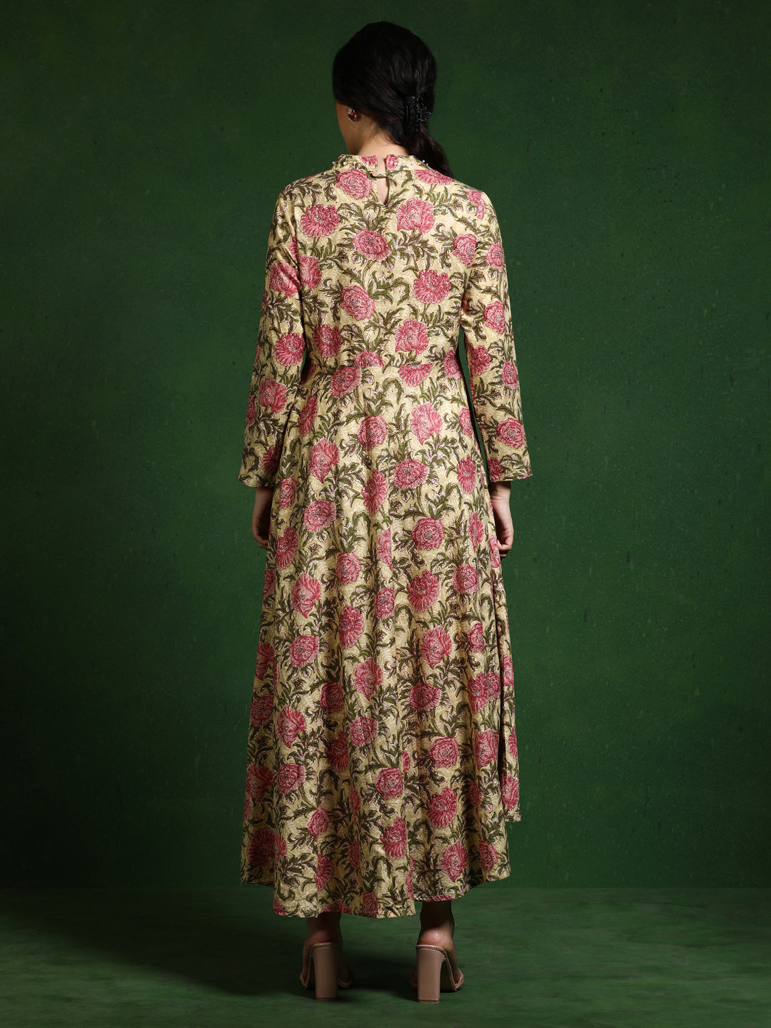 Floral Printed A-Line Pure Cotton Dress