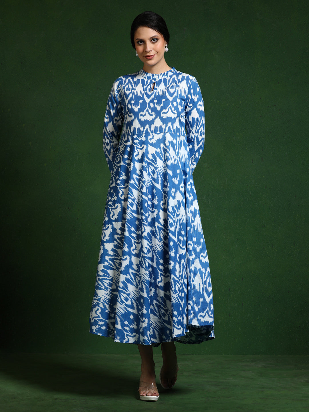 Floral Printed A-Line Pure Cotton Dress