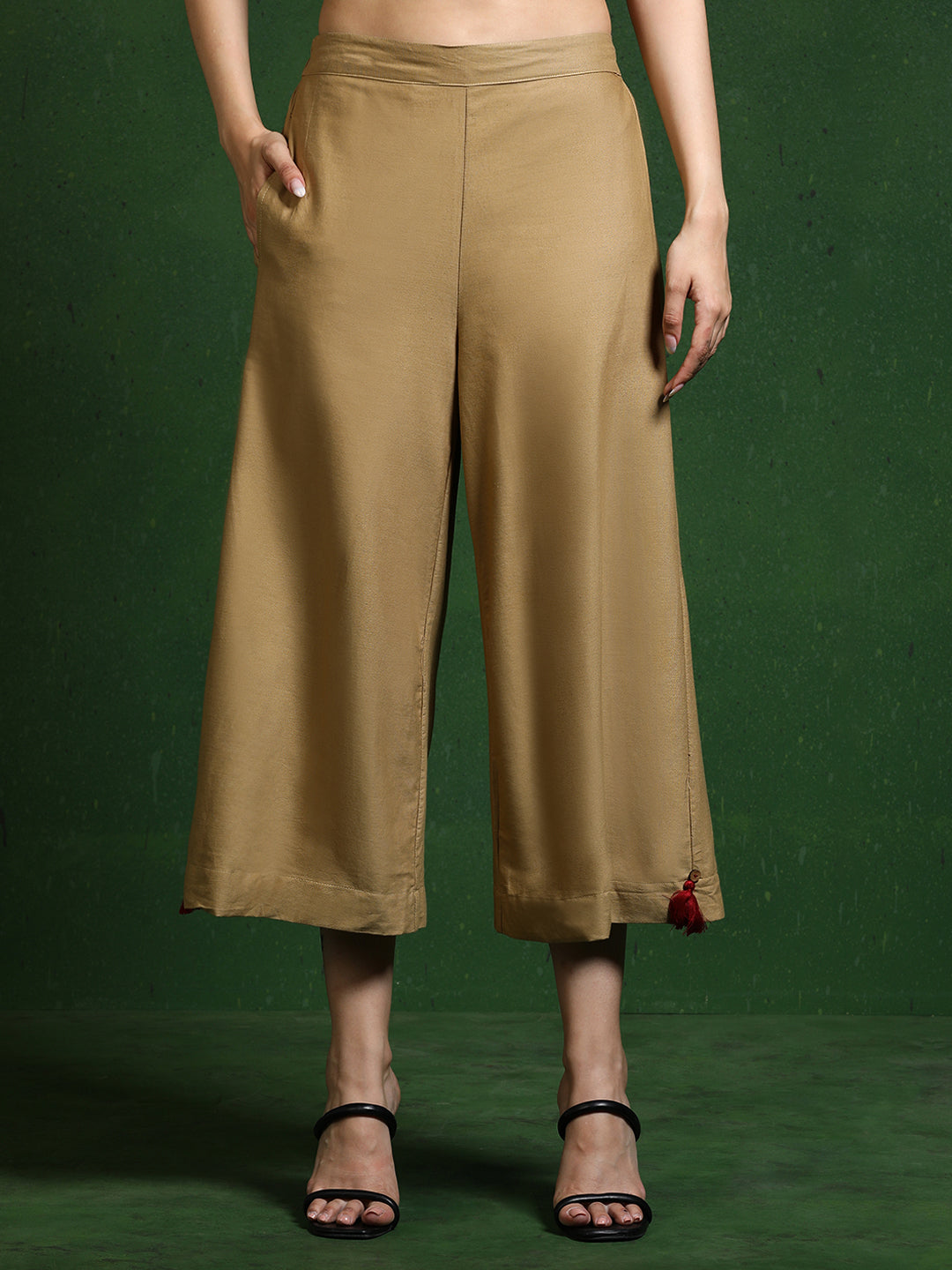 Pure cotton Solid kurta sets with palazzo