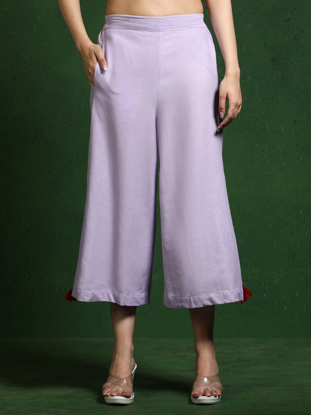 Pure cotton Solid kurta sets with palazzo