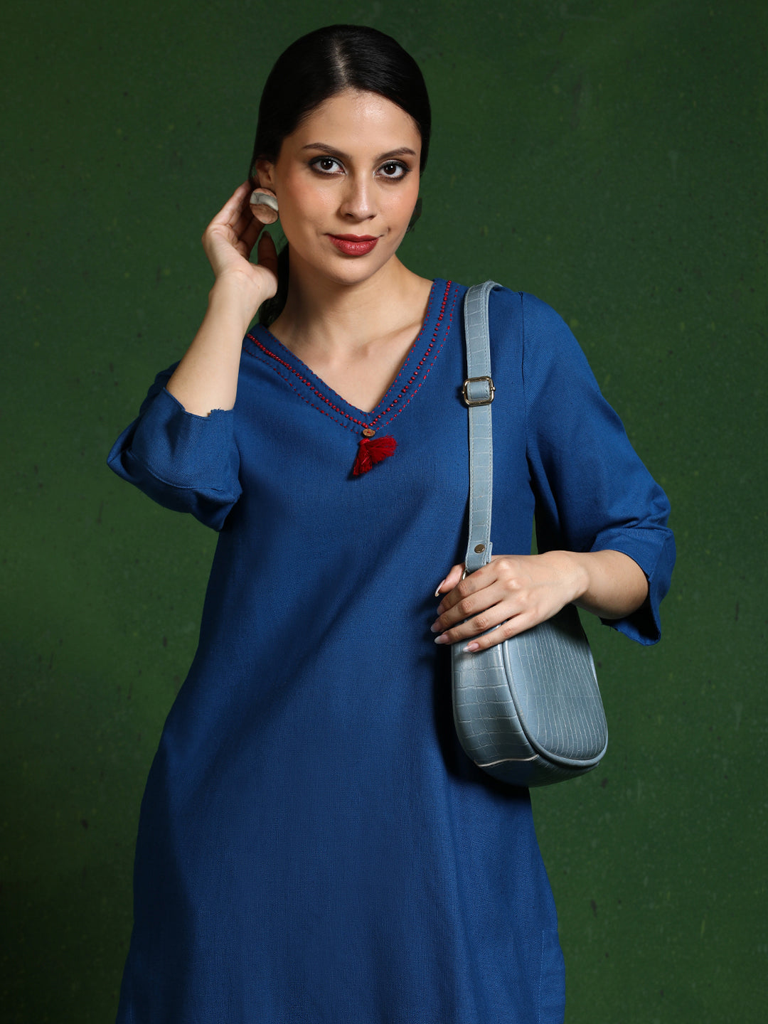 Pure cotton Solid kurta sets with palazzo