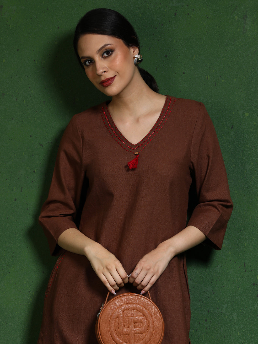 Pure cotton Solid kurta sets with palazzo