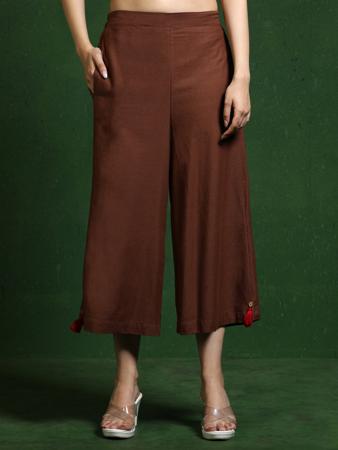 Pure cotton Solid kurta sets with palazzo