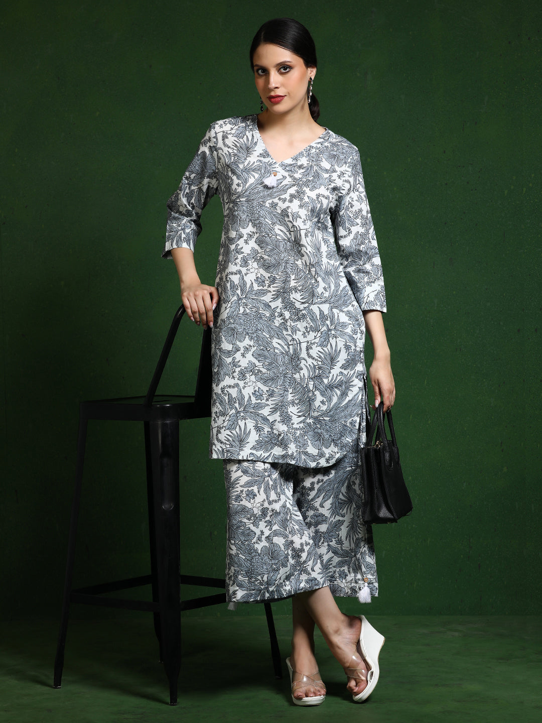 Pure cotton Printed kurta sets with palazzo