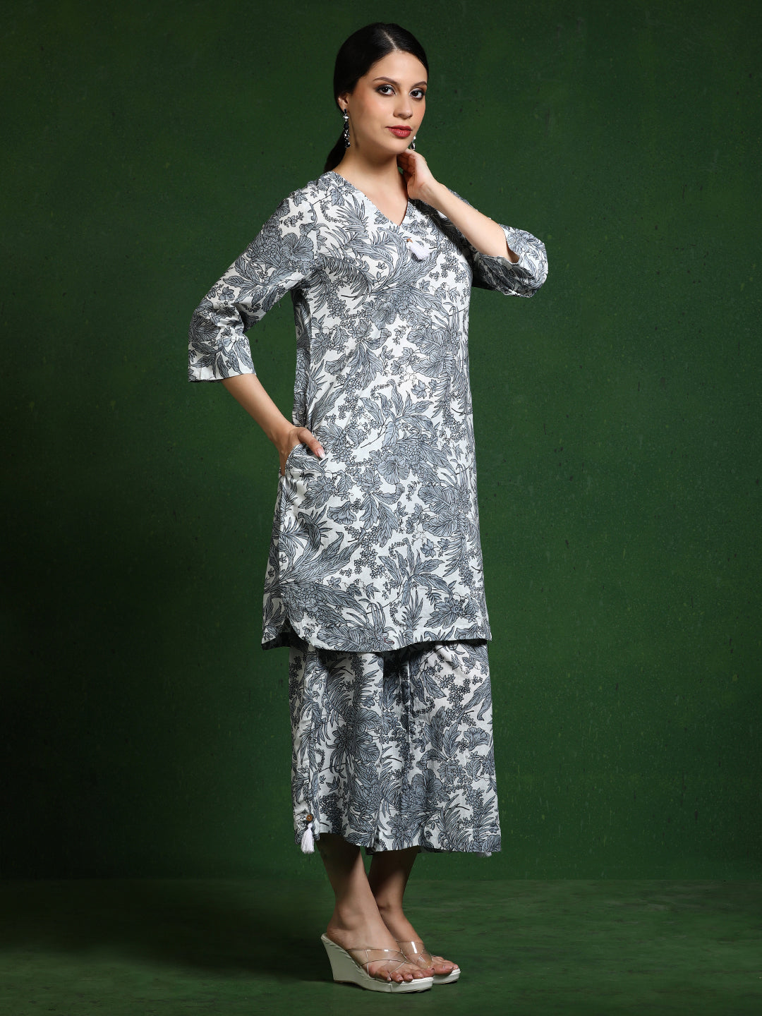 Pure cotton Printed kurta sets with palazzo