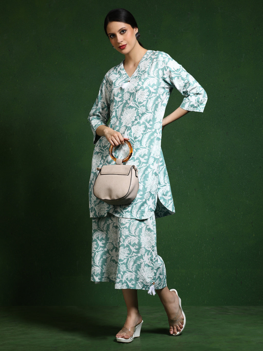 Pure cotton Printed kurta sets with palazzo