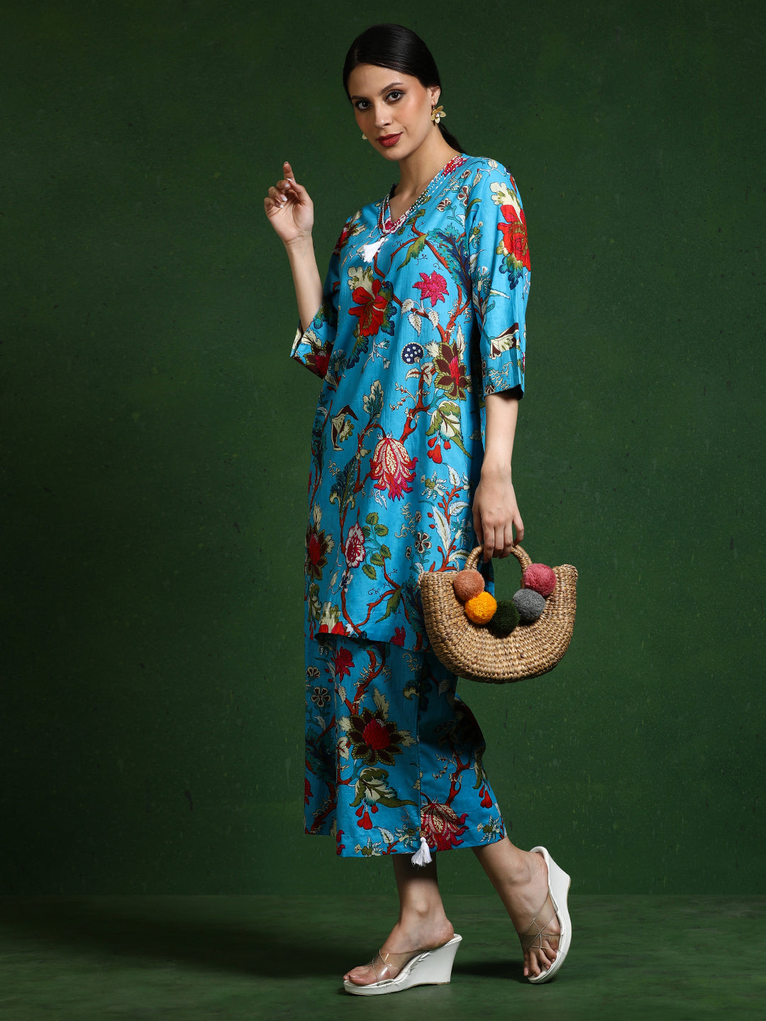 Pure cotton Printed kurta sets with palazzo