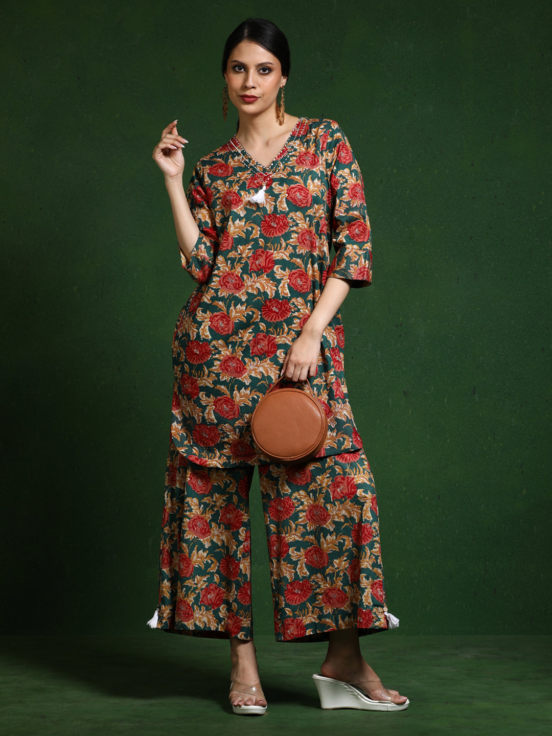Pure cotton Printed kurta sets with palazzo