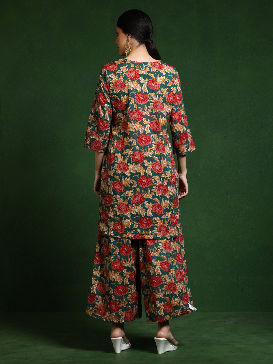 Pure cotton Printed kurta sets with palazzo