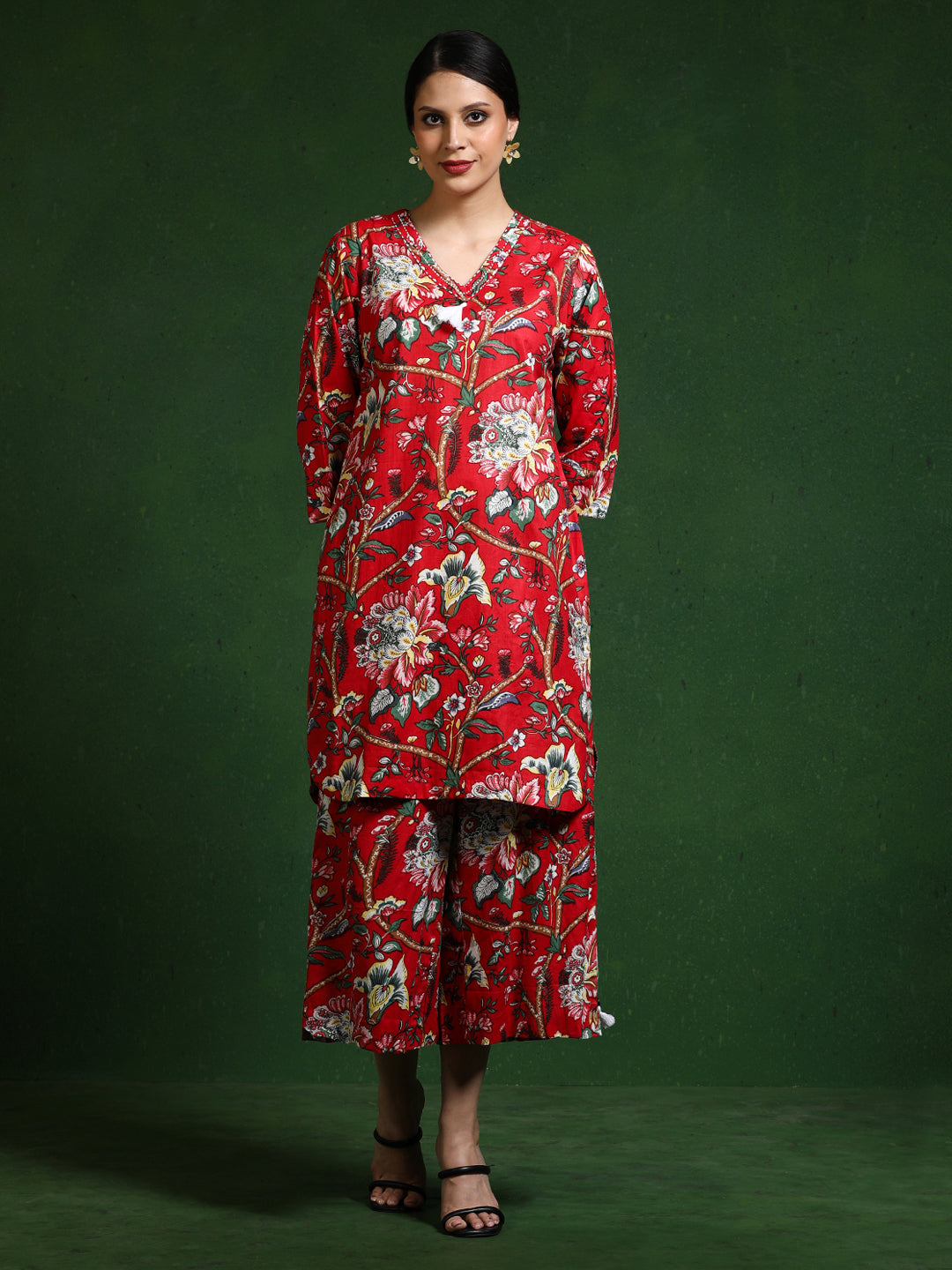 Pure cotton Printed kurta sets with palazzo