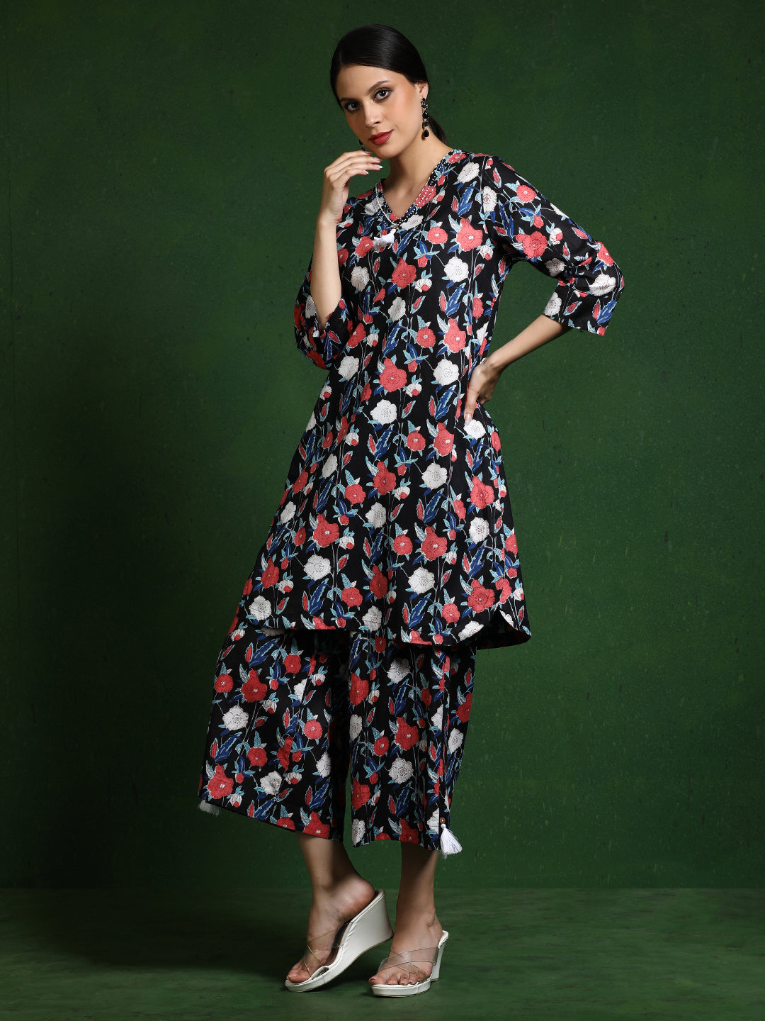Pure cotton Printed kurta sets with palazzo