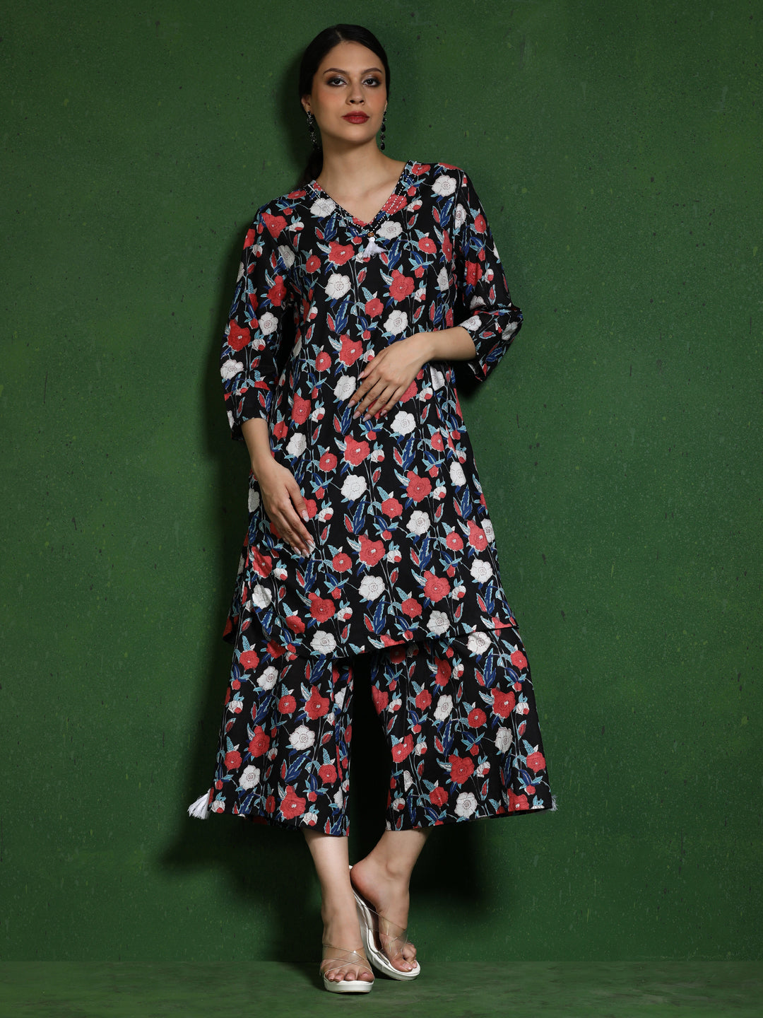 Pure cotton Printed kurta sets with palazzo