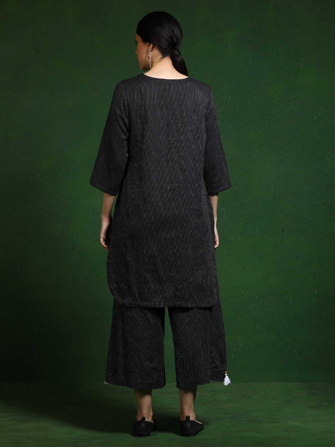 Pure cotton Solid kurta sets with palazzo