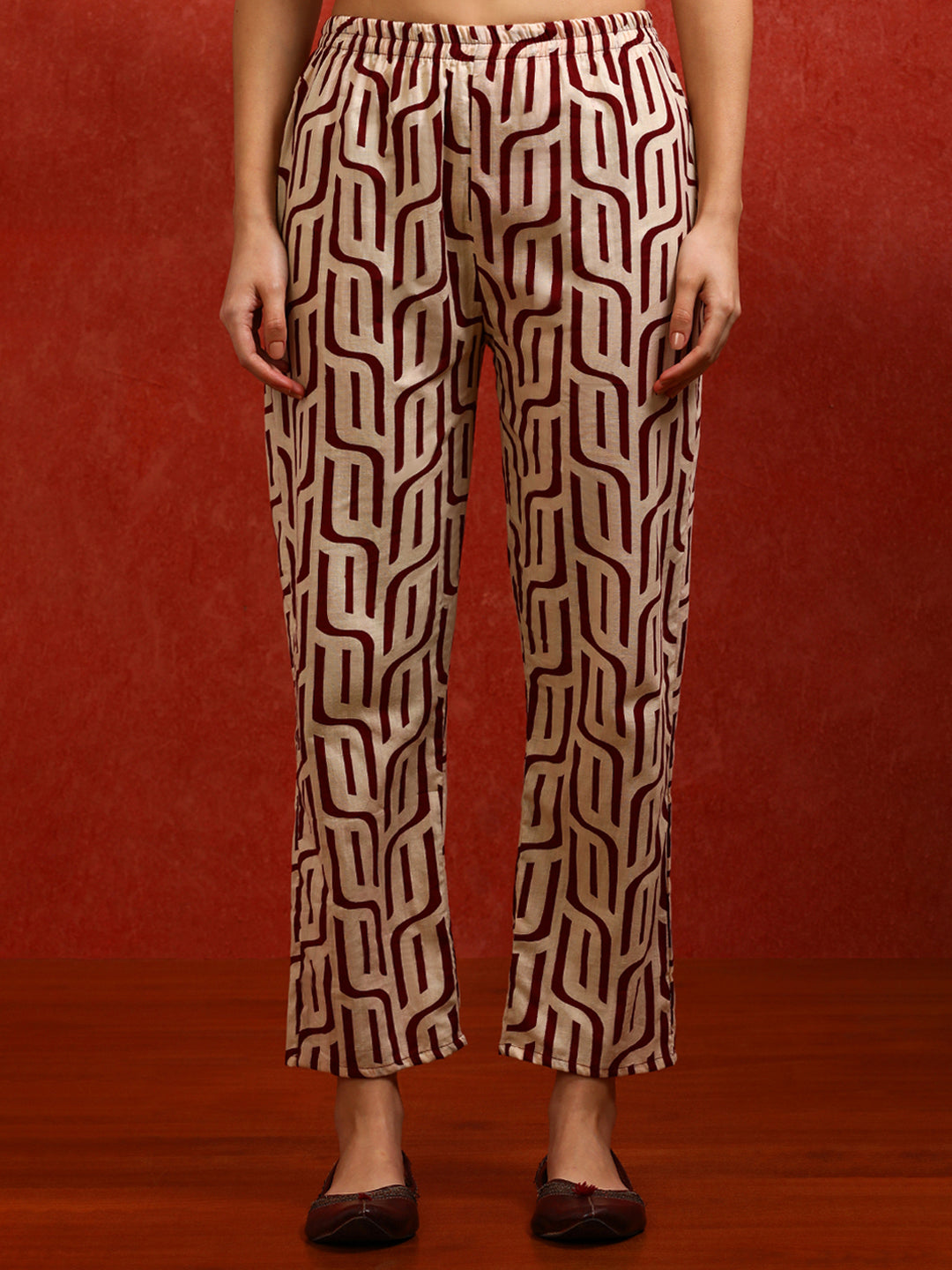 Floral Printed A-Line Pure Cotton Kurta & Trousers Sets