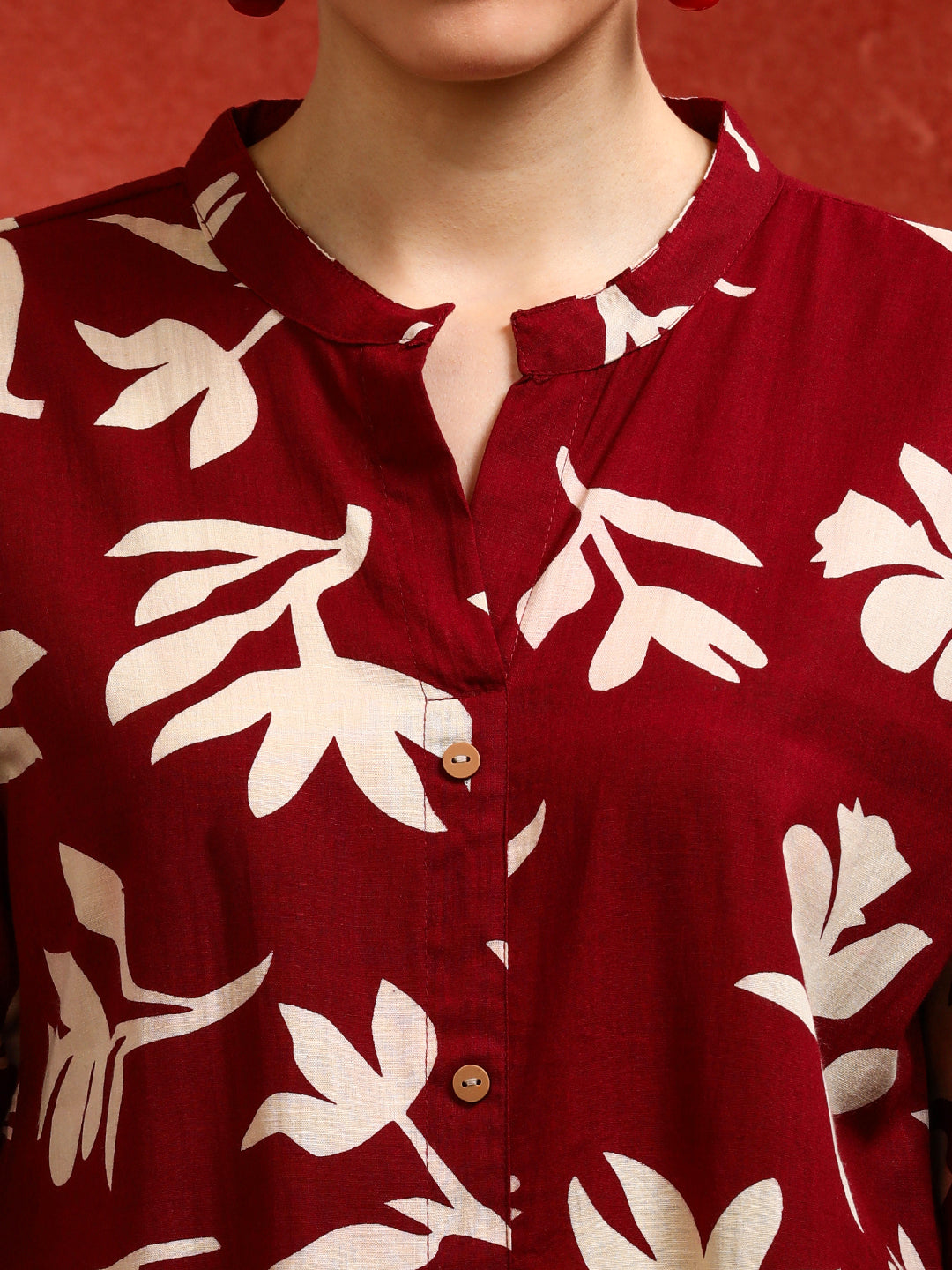 Floral Printed A-Line Pure Cotton Kurta & Trousers Sets