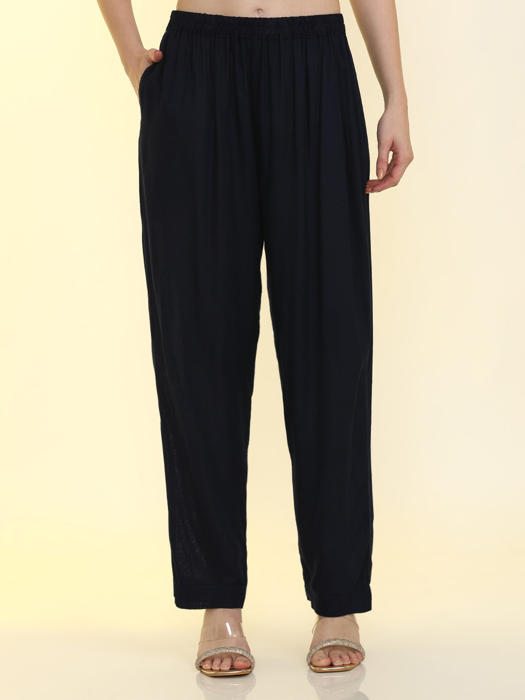 Floral Embroidered Anarkali Flared Kurta & Trousers Sets