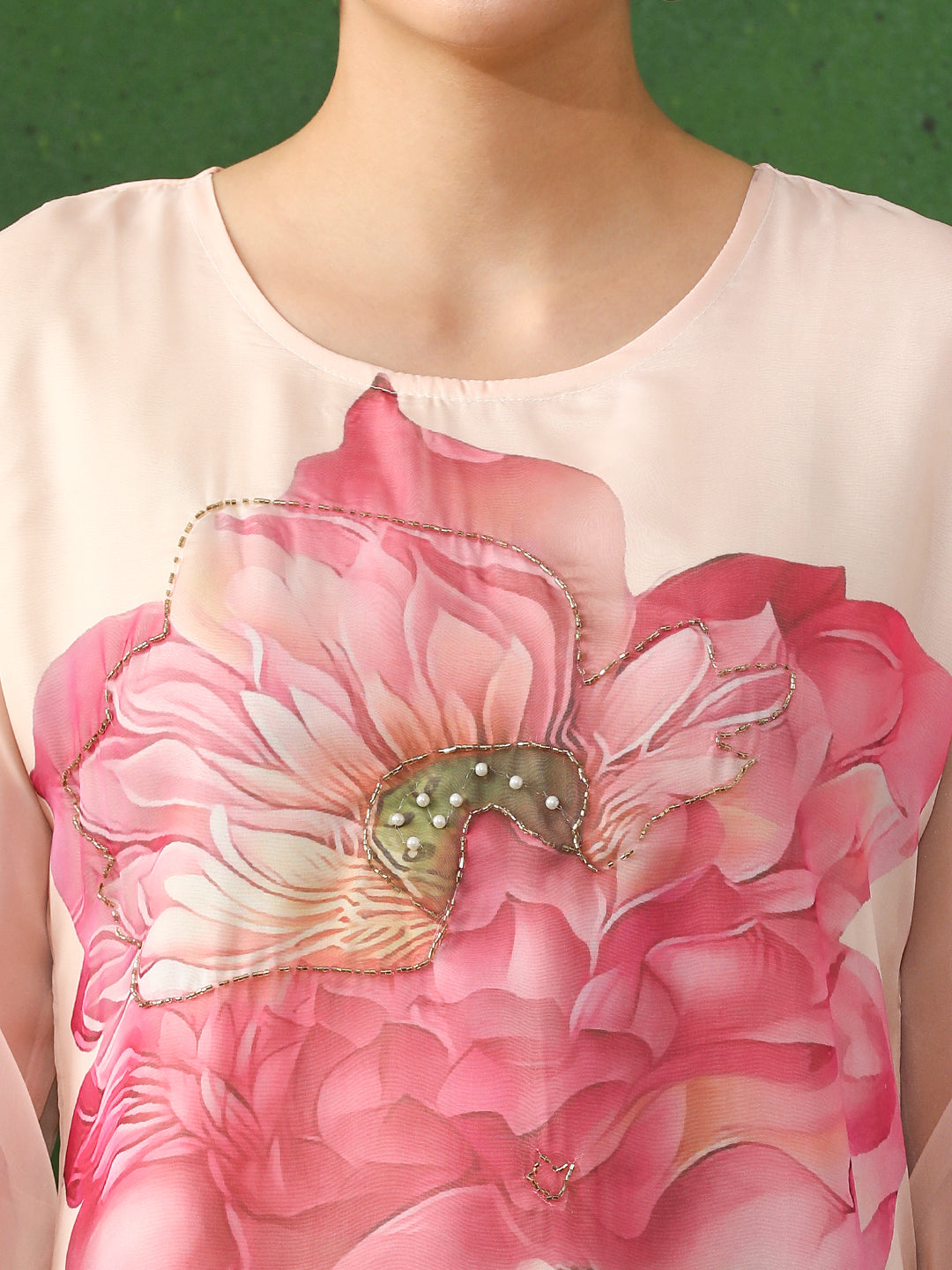 Floral Embroidered Straight Art Silk Kurta & Trousers Sets