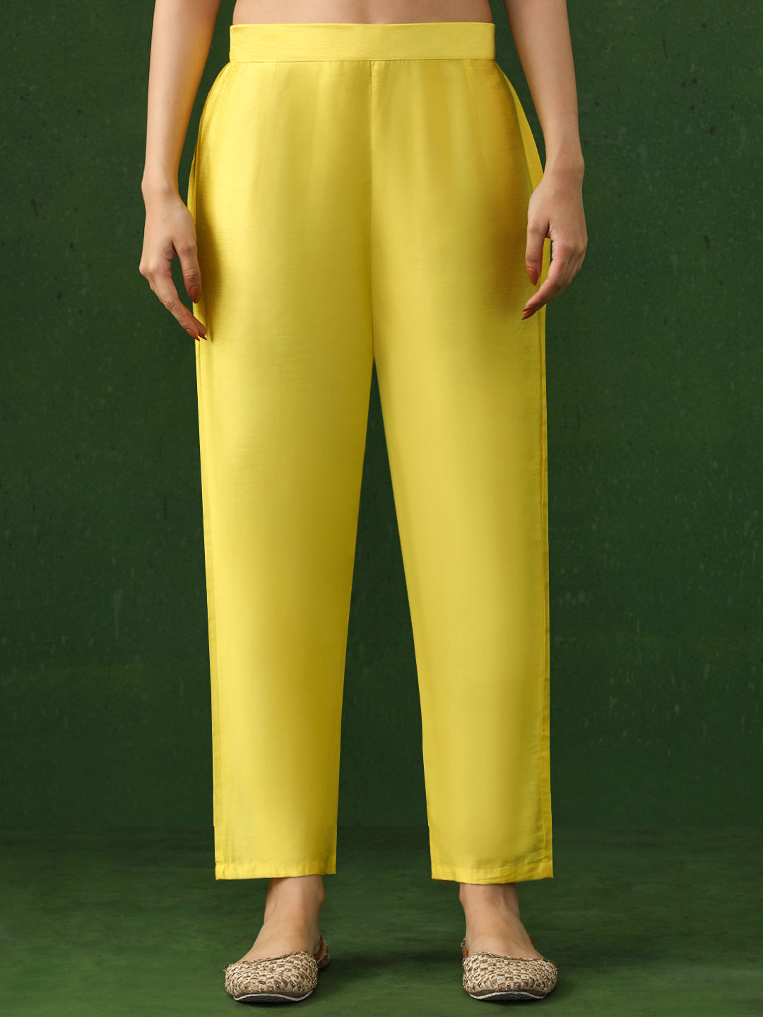 Floral Printed Straight Organza Kurta & Trousers Sets