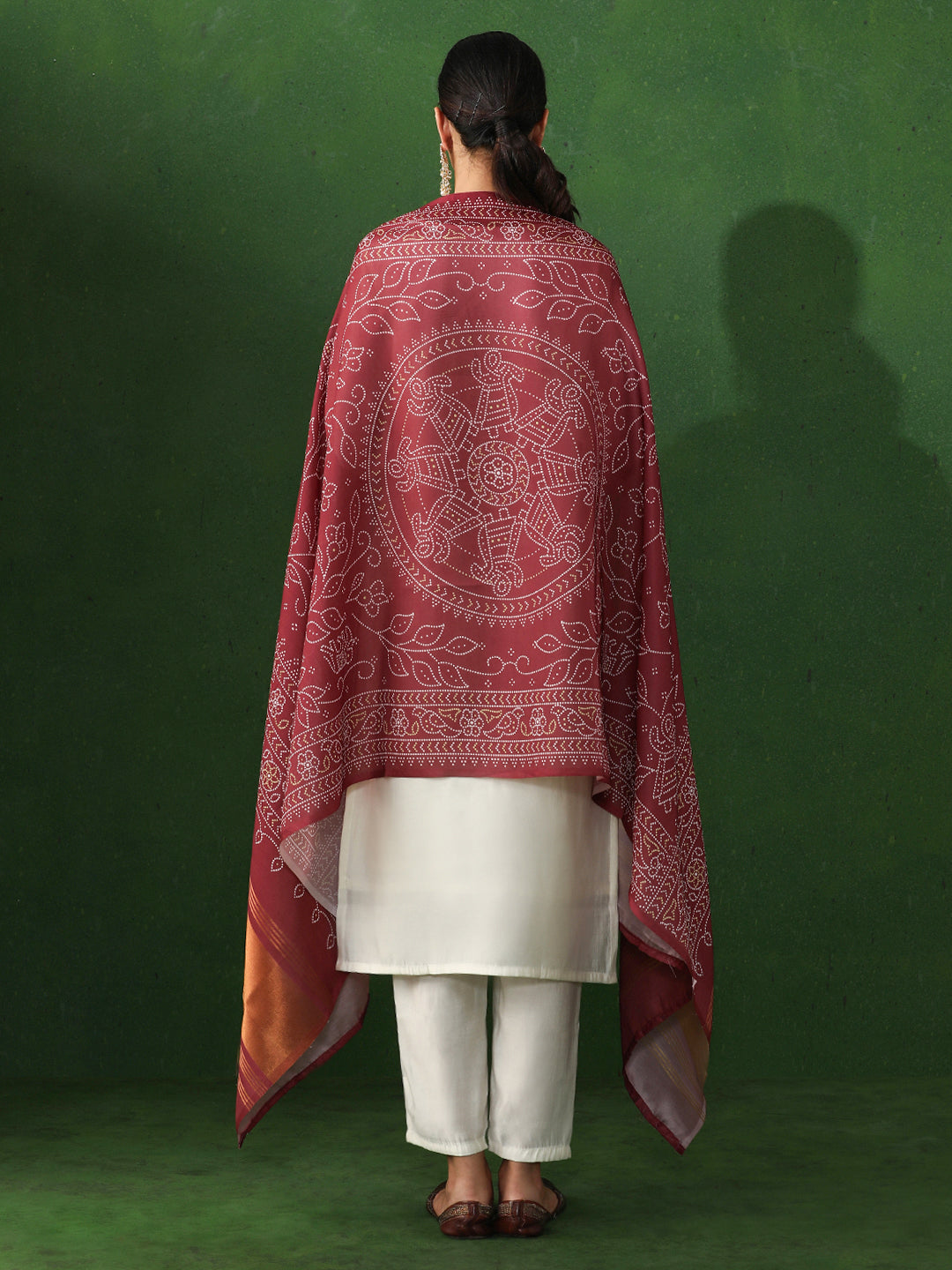 Floral Embroidered Straight Silk Blend Kurta & Trousers Sets