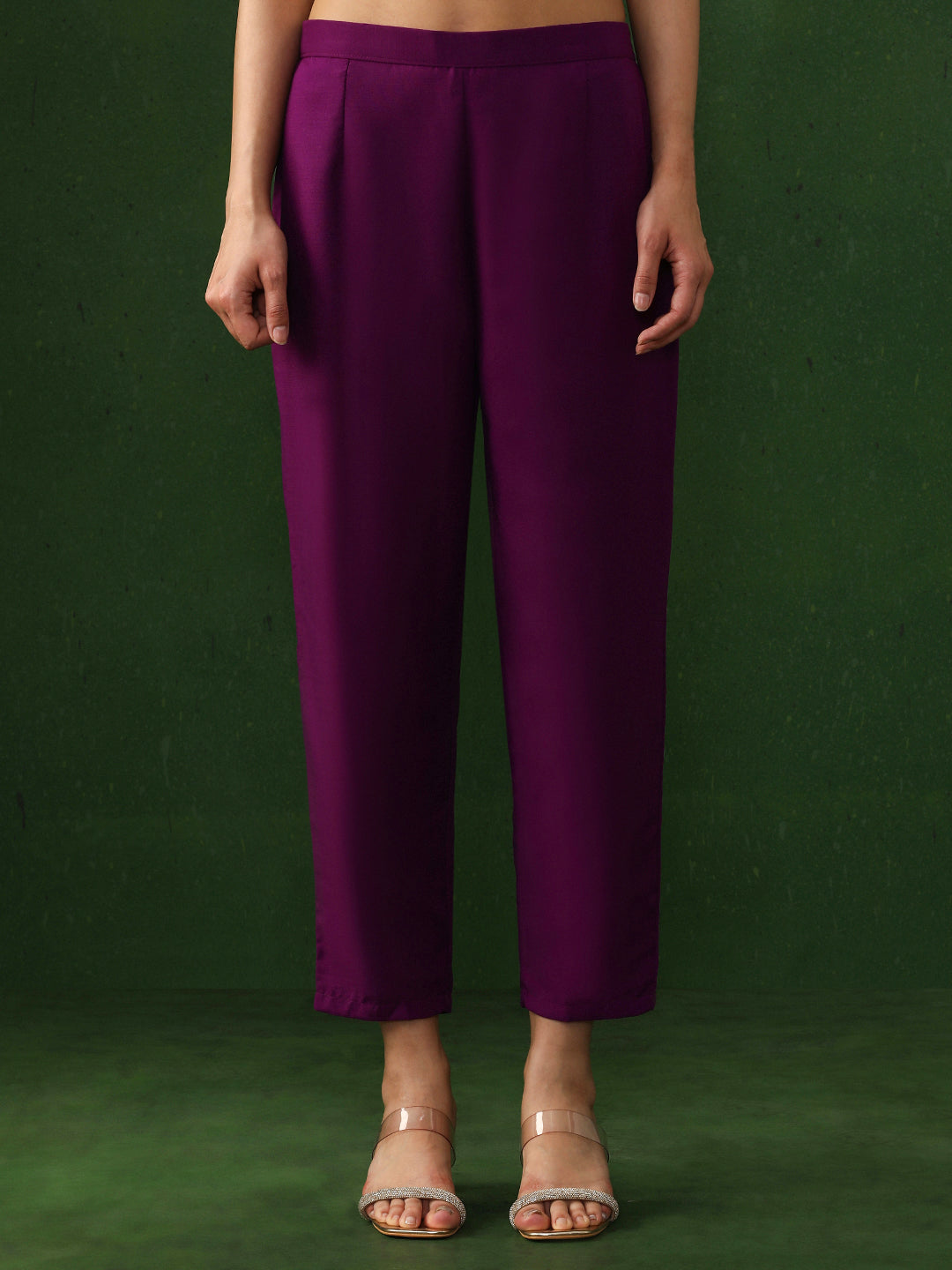 Floral Embroidered Straight Kurta & Trousers Sets